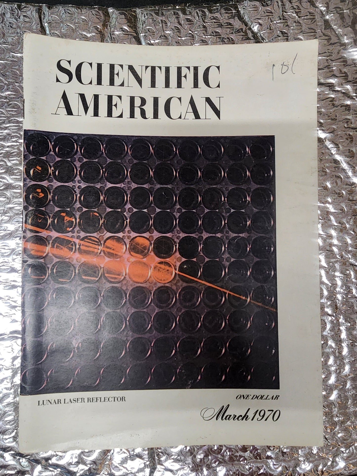 Scientific American Magazine 1970 March Lunar Laser Japan Economy Growth Brain