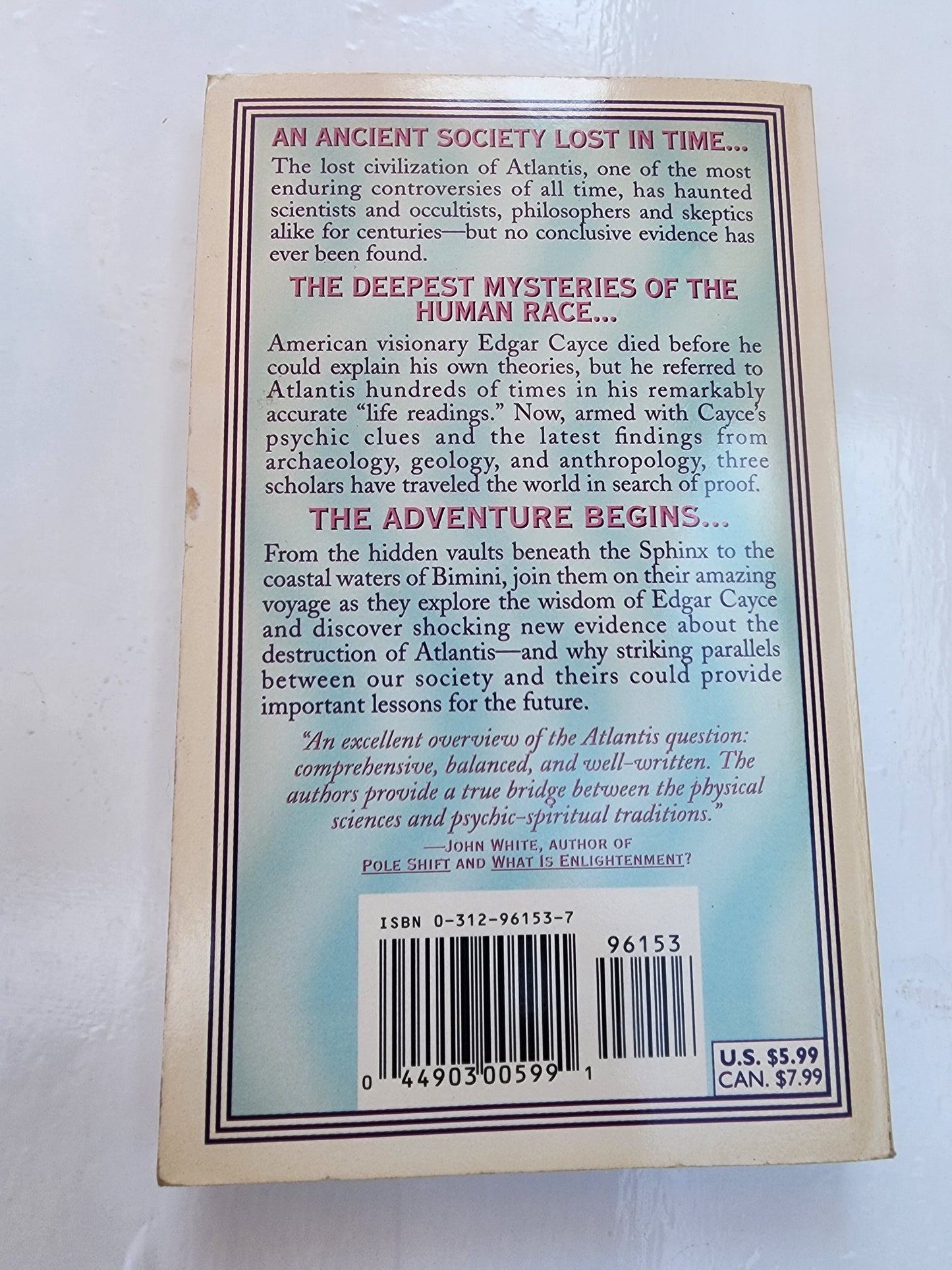 MYSTERIES OF ATLANTIS REVISITED: THE CENTURY'S GREATEST By Edgar E. Cayce PB VG