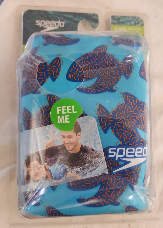 Speedo Swim Kids Swim Training Floats Boards Fabric Arm bands  Blue Orange Fish