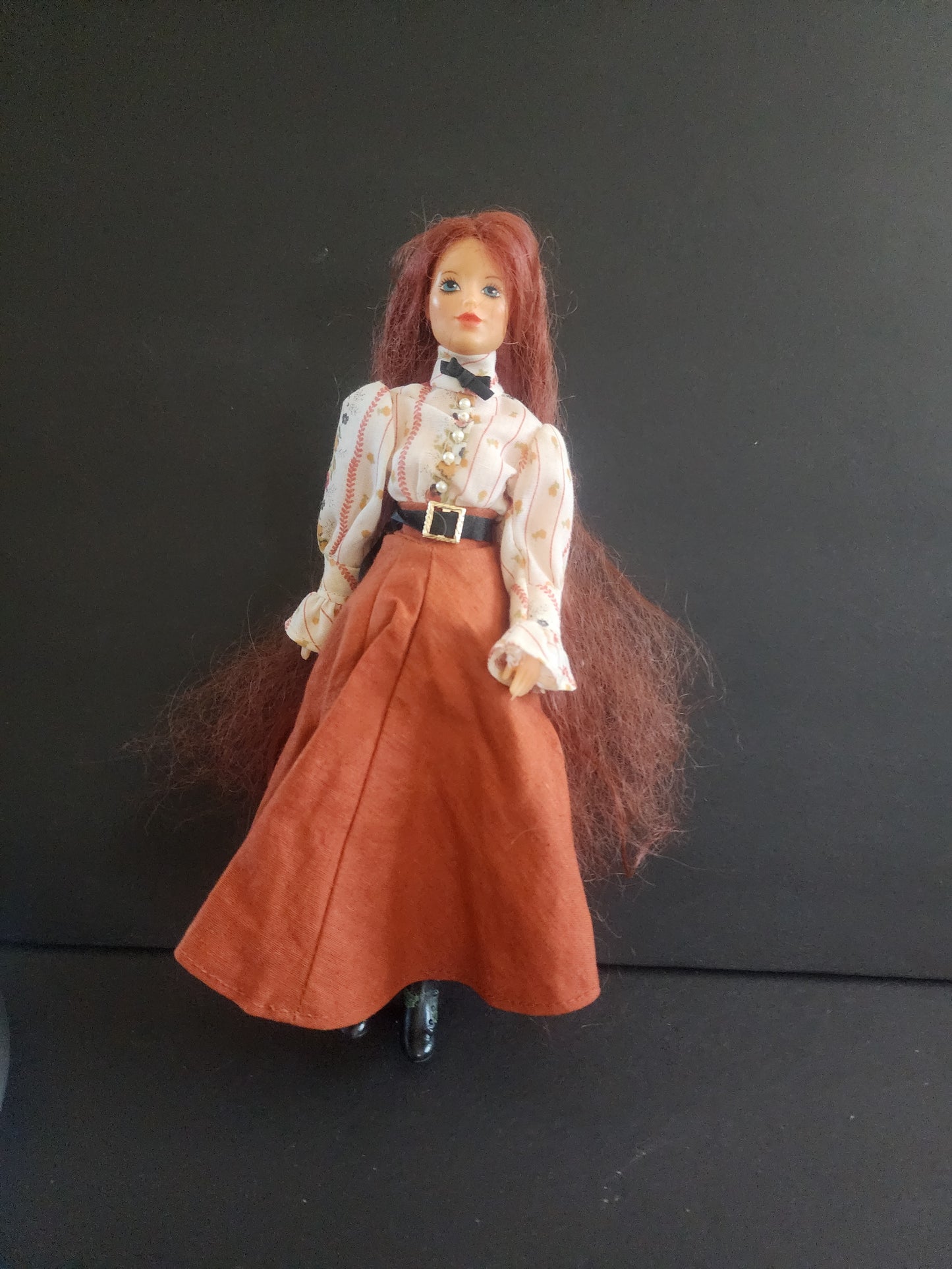 Vintage Ideal 1975 Jody The Old Fashioned Girl Doll 9" W/Clothes & Boots