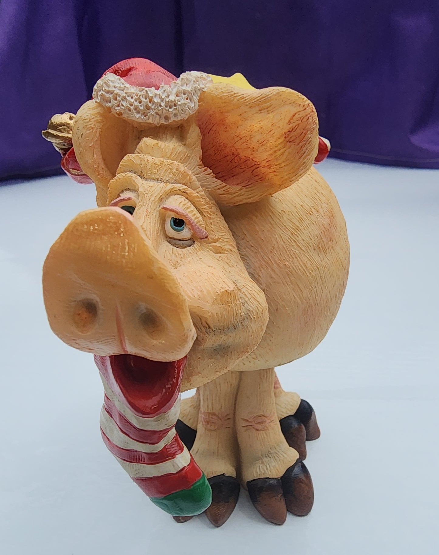 The Pig Russ Berrie Bobble Bods Prudence Douglas Christmas Figurine Pig