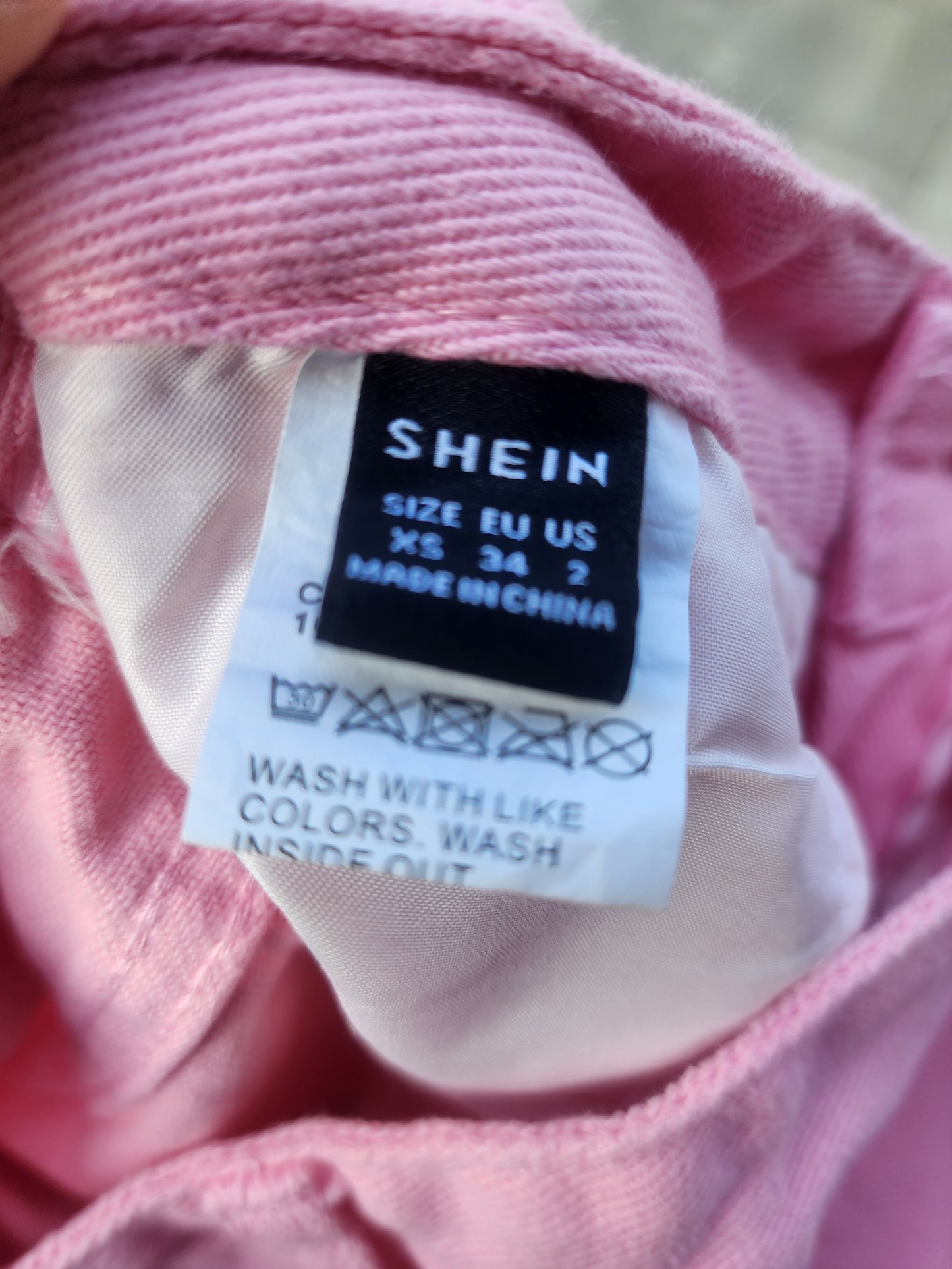 Pink Denim Jeans XS Size 2 Inseam 28 bootcut Flare