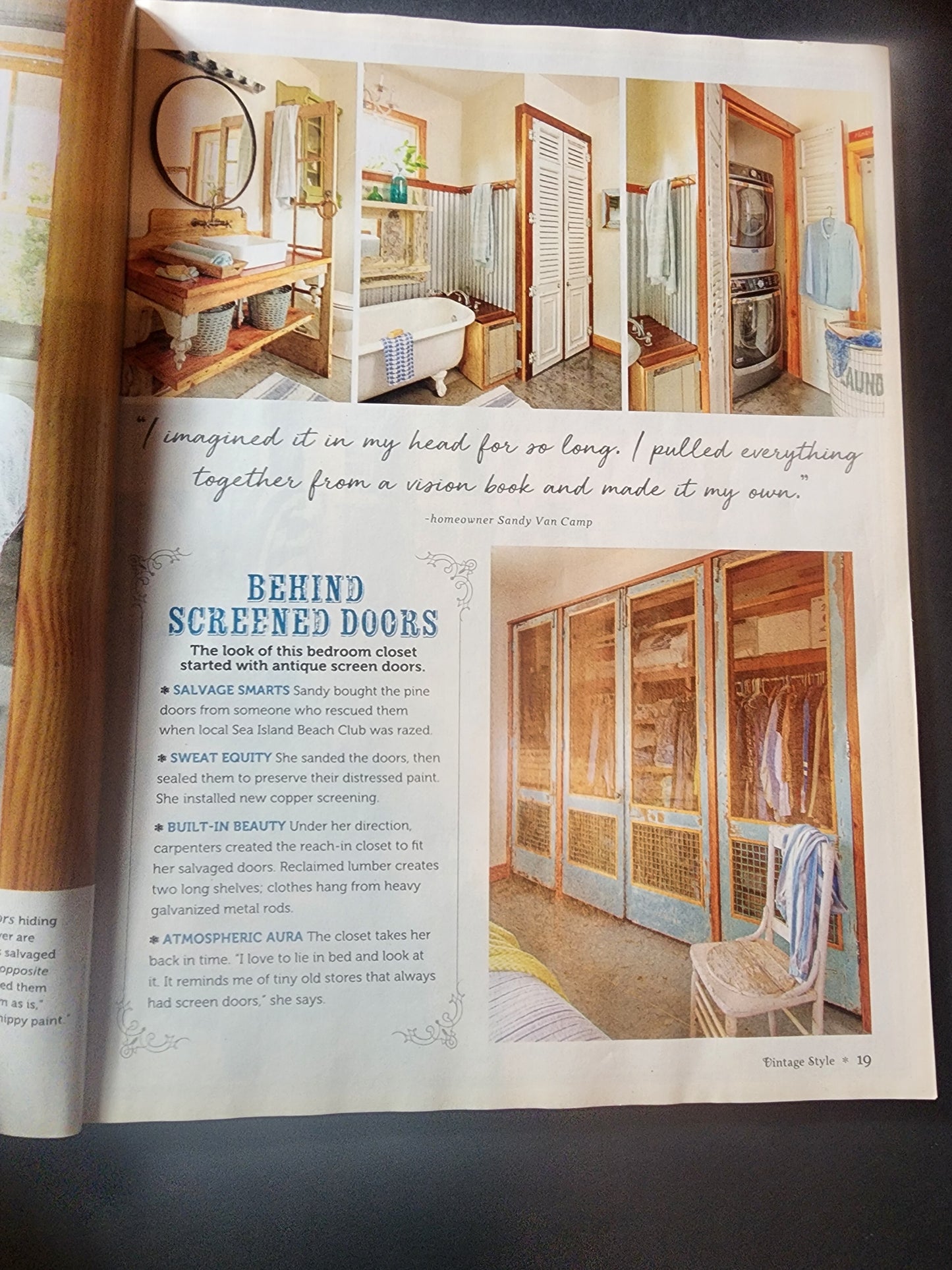 Winter 2018 Country Almanac Vintage Style Magazine, Refresh, Redo, Recycle,