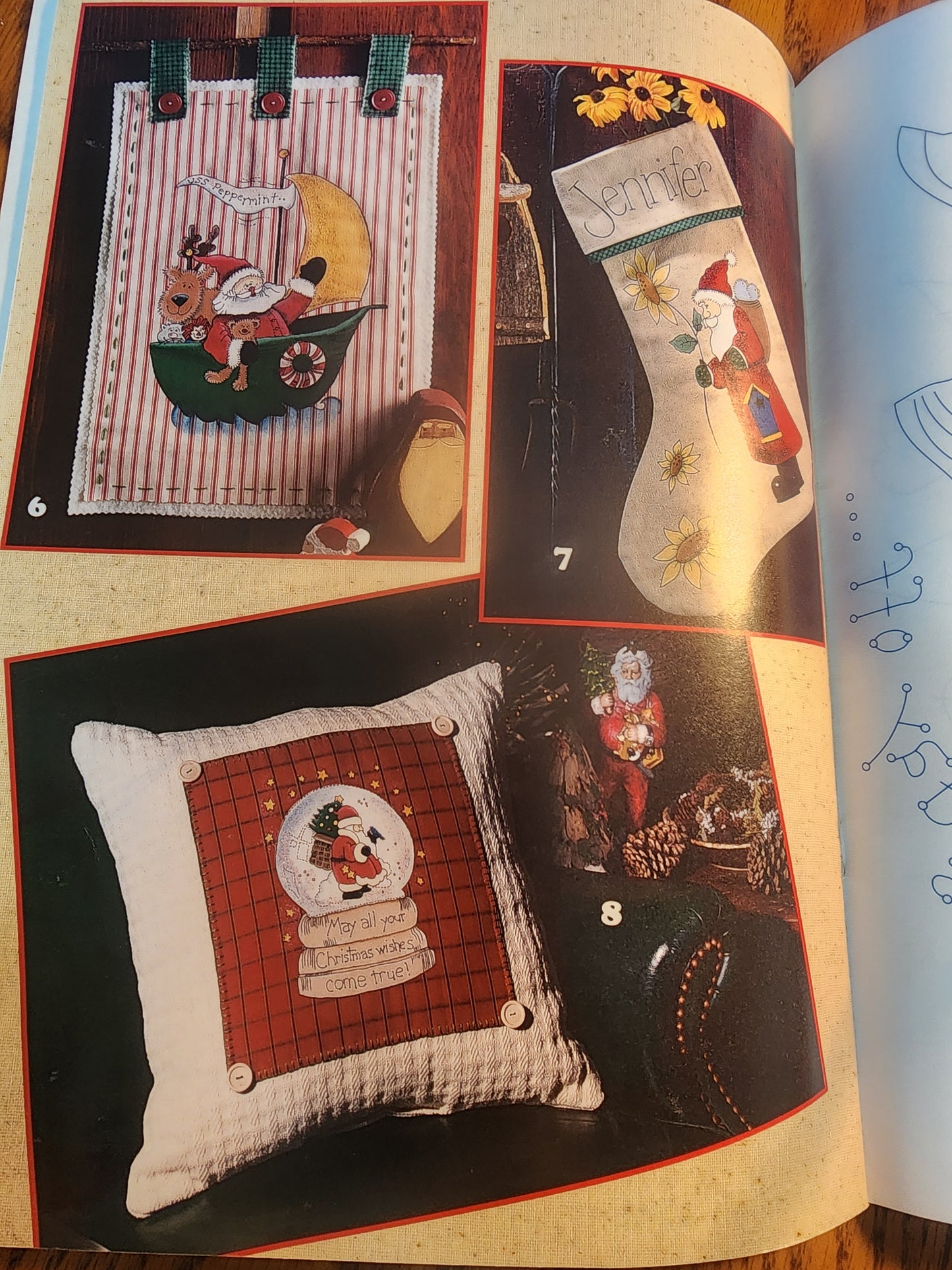 Leisure Arts Santa Collector Iron-On TRANSFERS Book 1655 Kathy Rueger 1996