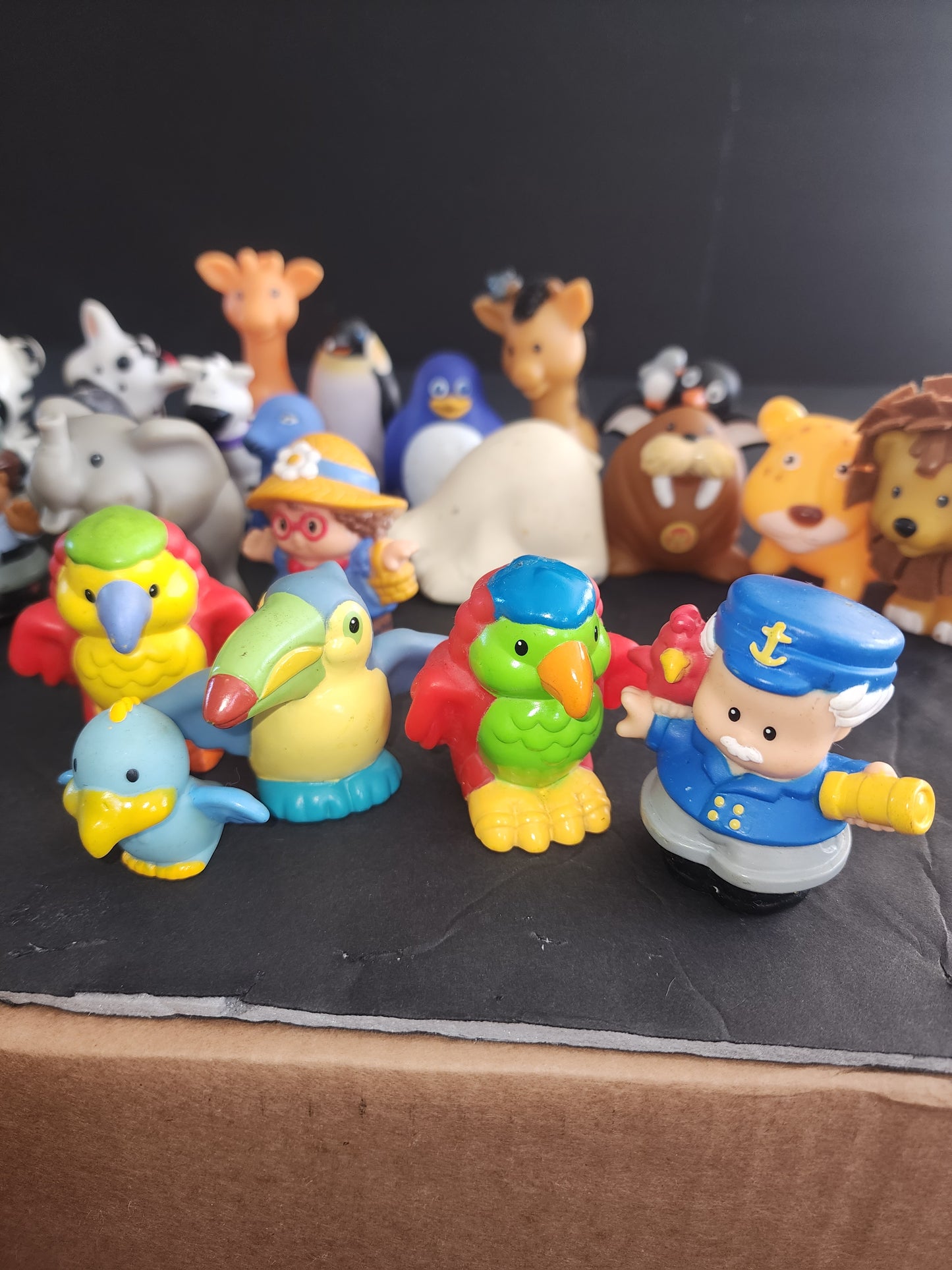Mixed Lot of 25 Zoo Animals Little People / Tikes PVC Pretend Play & others.