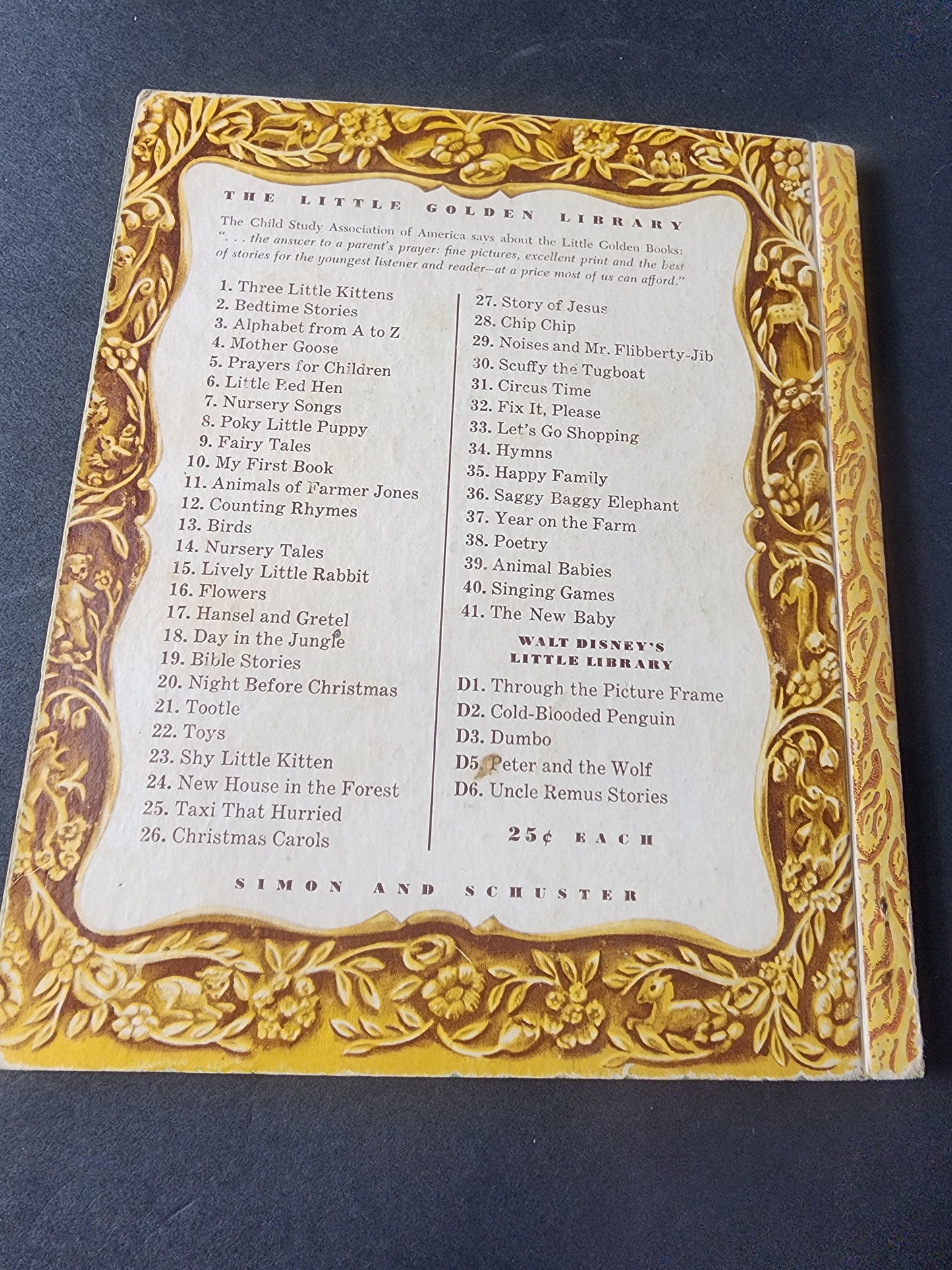 Vintage 1946 FIRST LITTLE FAIRY TALES A Little Golden Book