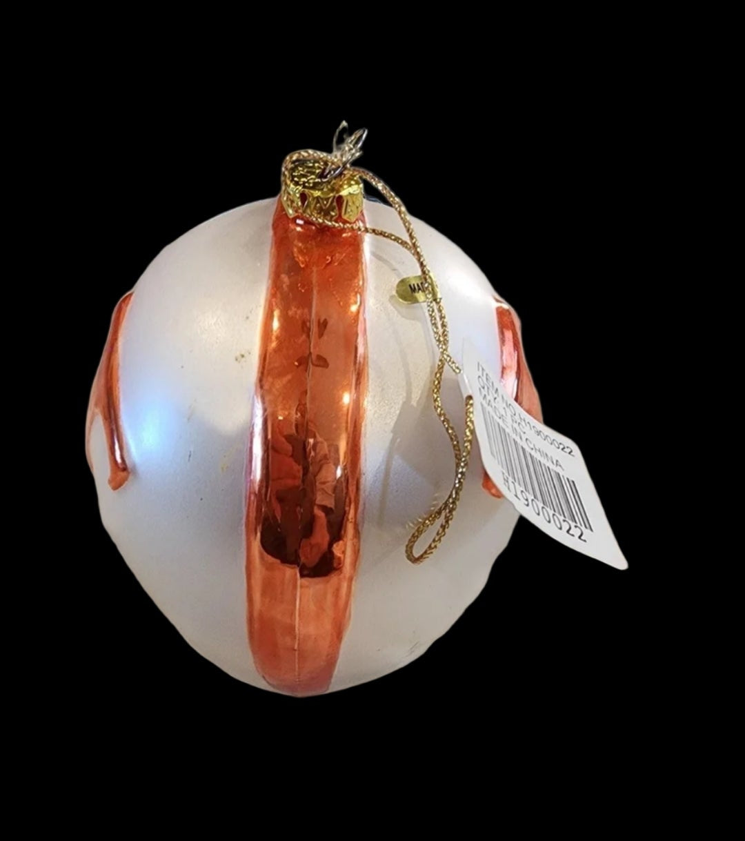 UT University of Tennessee Glass Ornament Helment