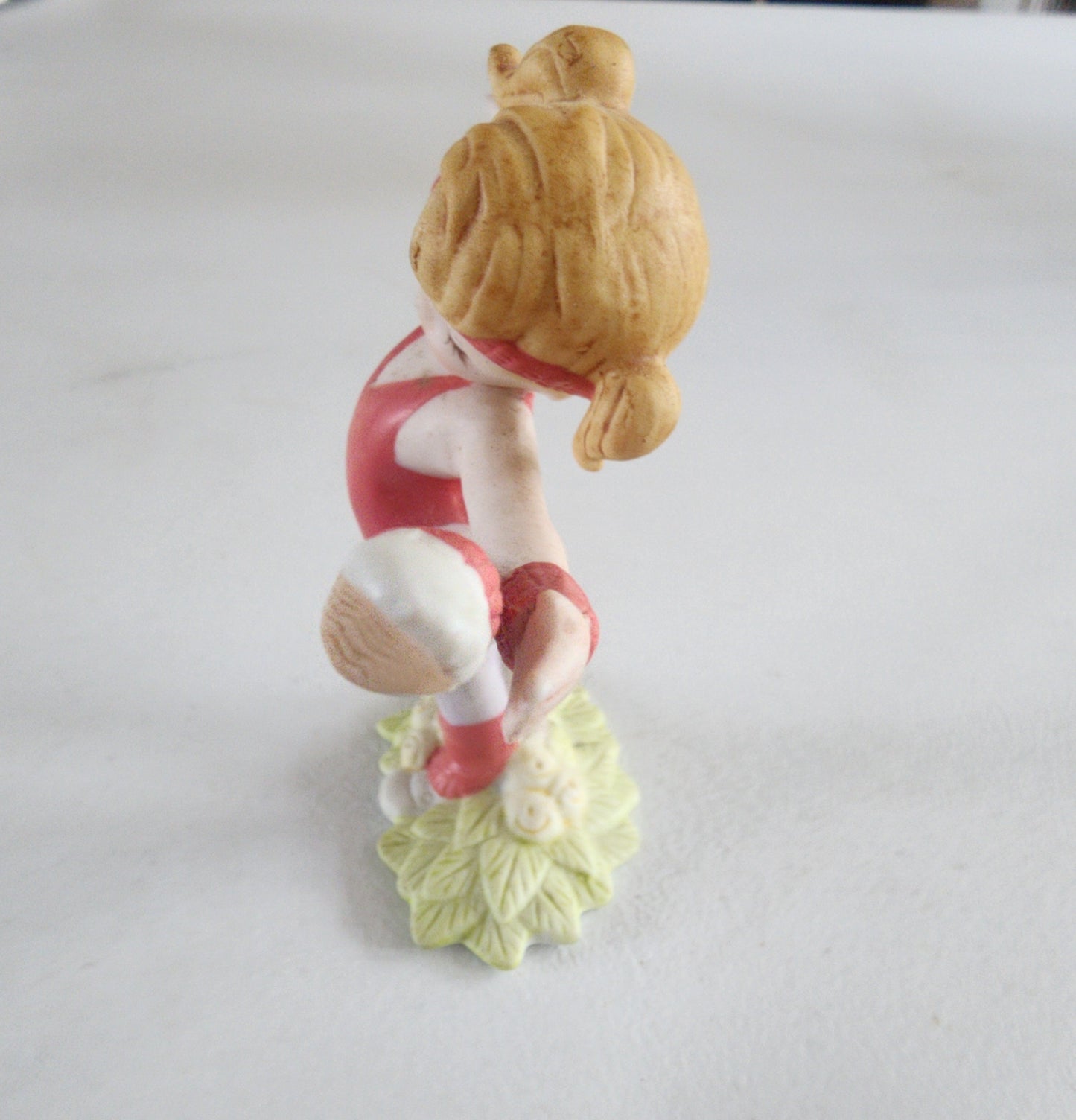 70s Vintage George Good Taiwan Porcelain Gymnastics Girl Figurine Gymnast