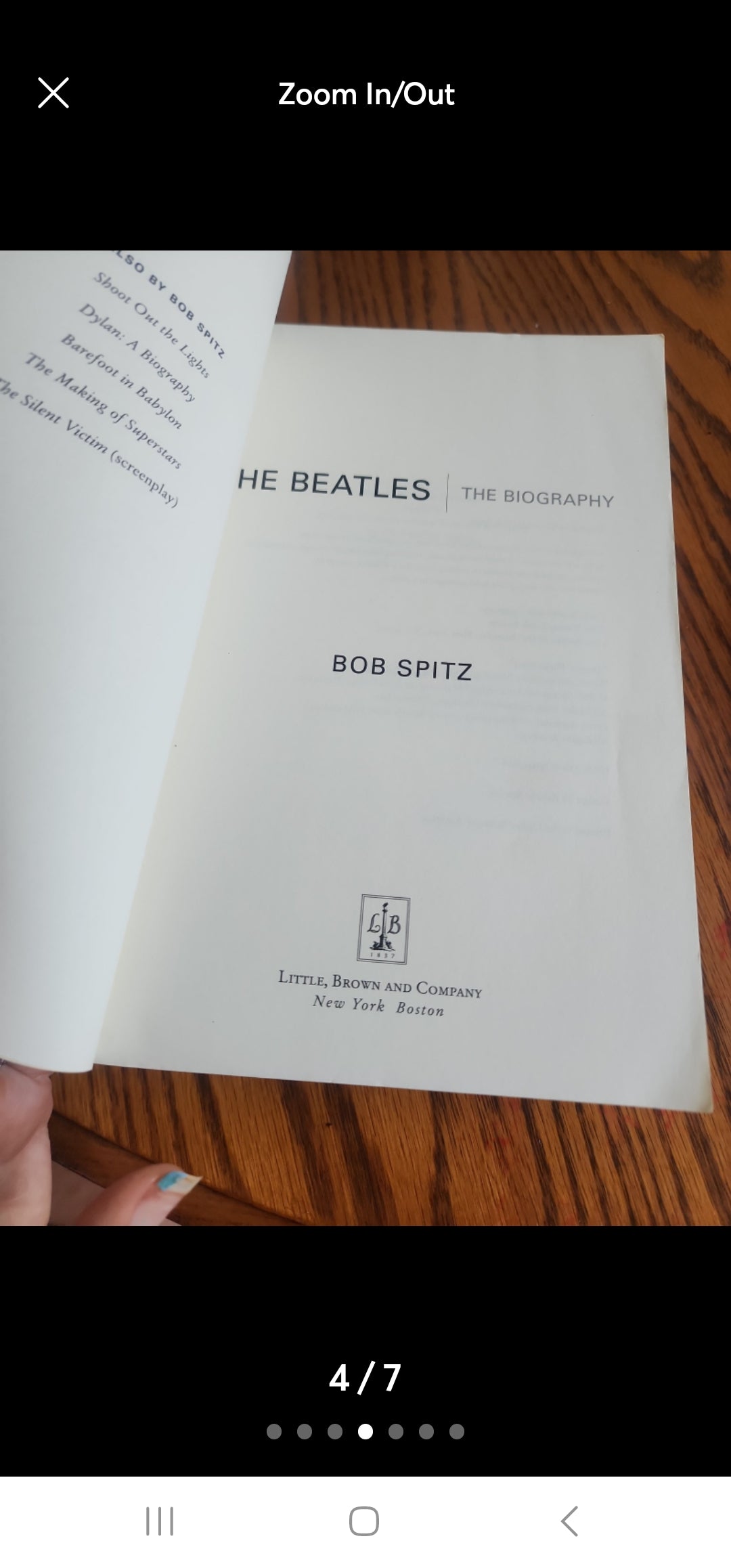 The Beatles: The Biography by Bob Spitz softcover book