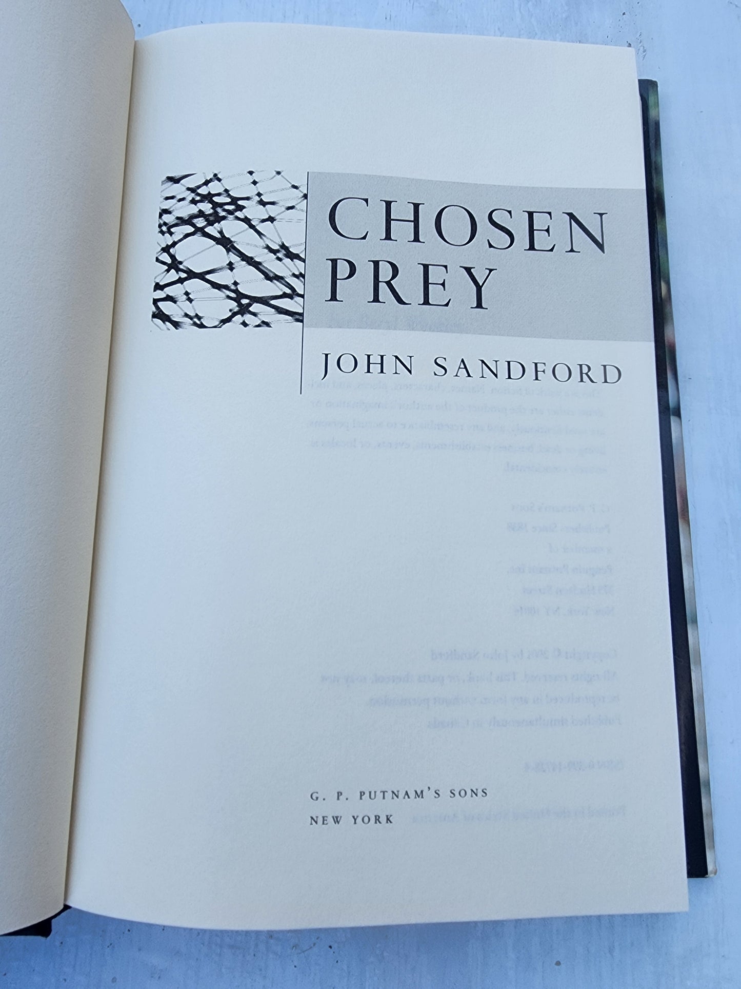 Chosen Prey by John Sandford Hardcover with Dust Jacket