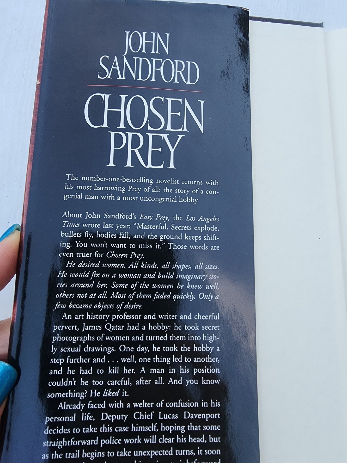 Chosen Prey by John Sandford Hardcover with Dust Jacket