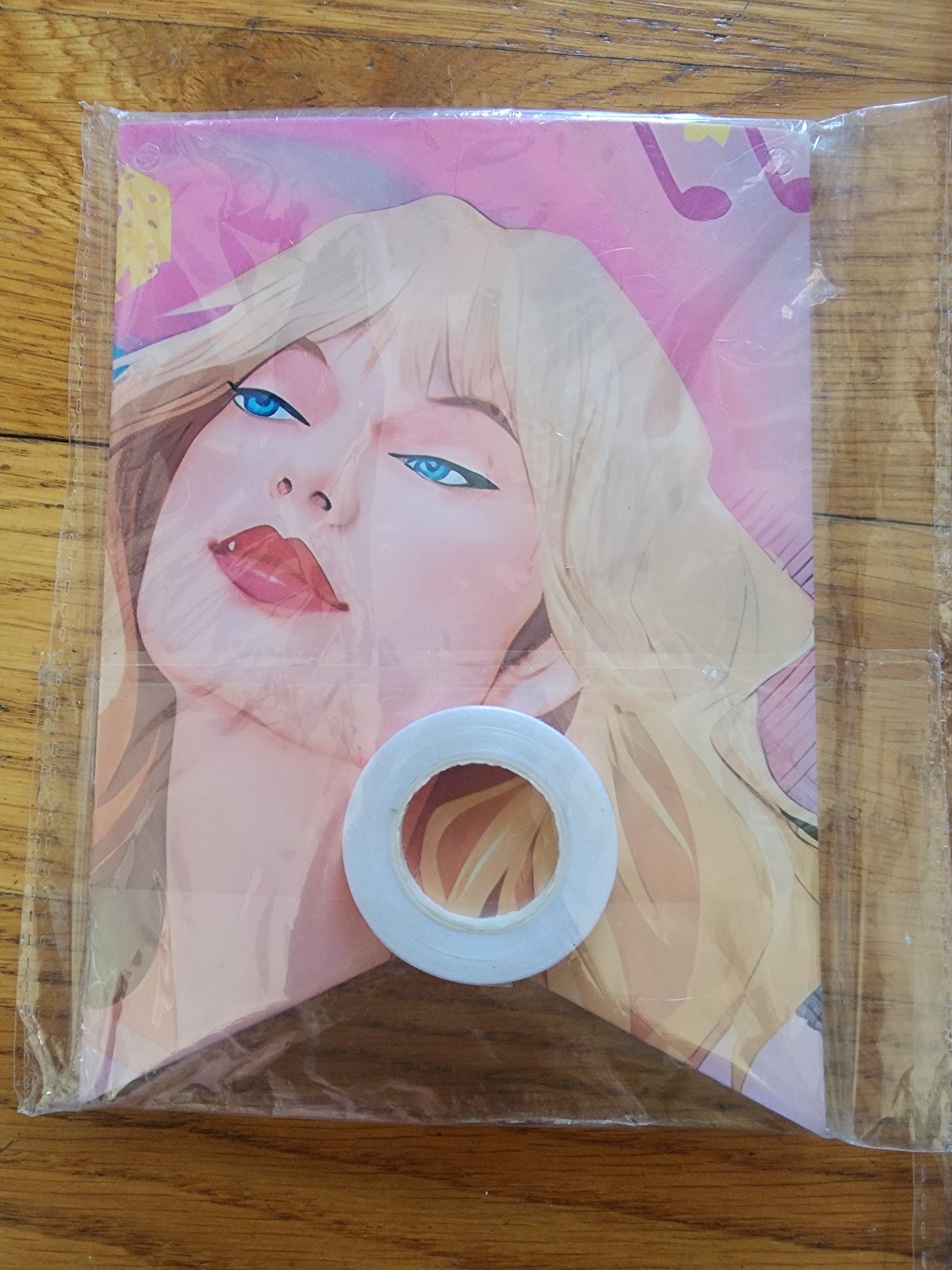 2 Taylor Swift plastic table cloths and a matching flag banner for party