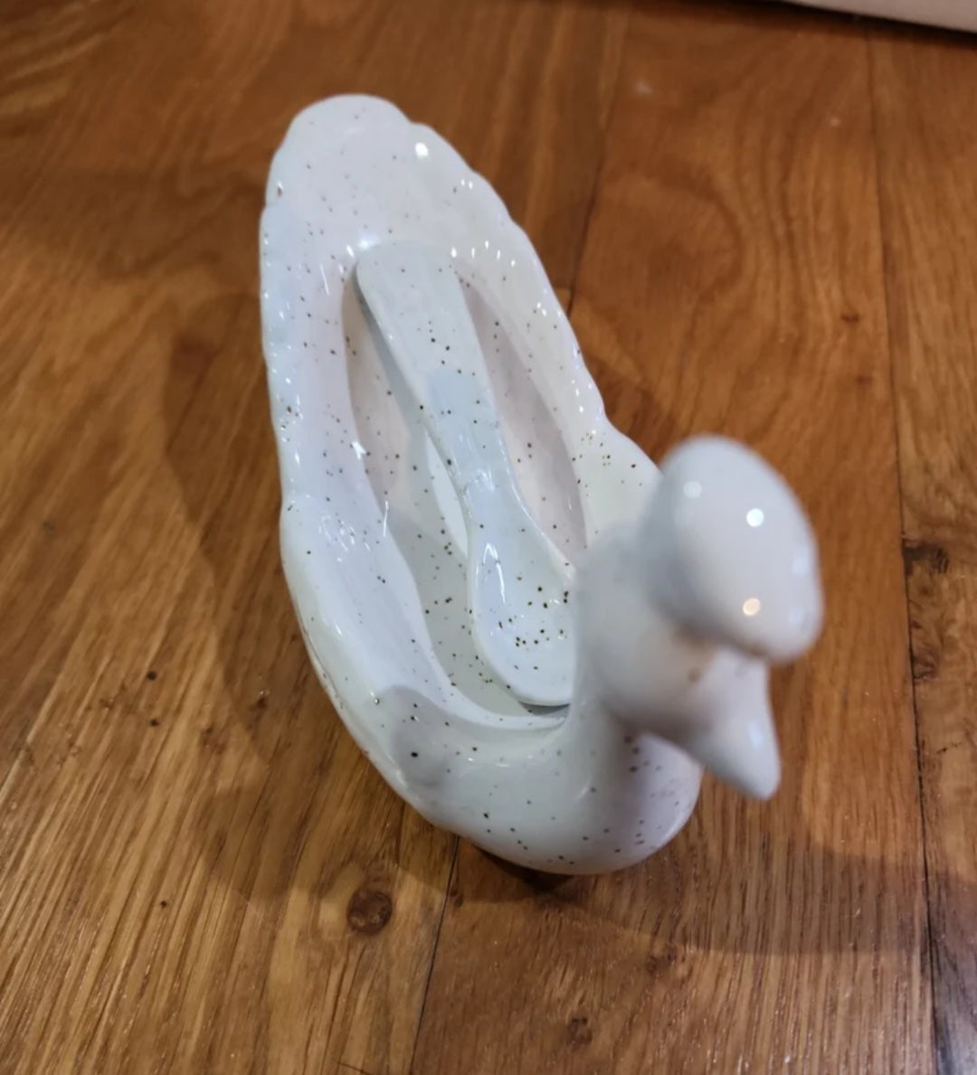 Four Floor 9 Peacock Dipping Bowls with Spoon