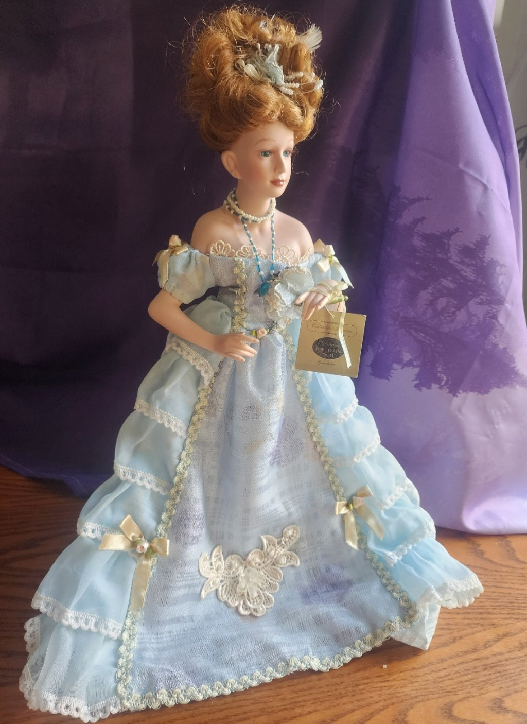 Vintage Porcelain Doll Collectible Memories Gwendolyn Handcrafted Royal Court