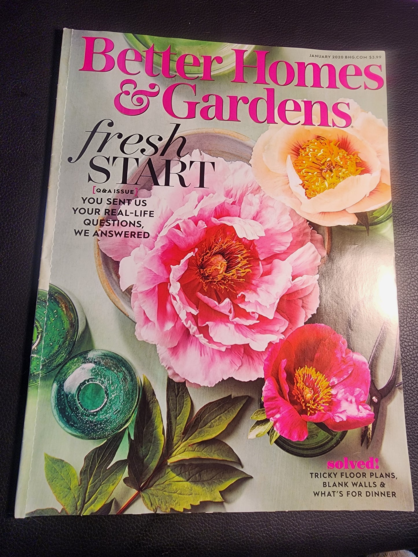 Better Homes Gardens Magazine Jan 2020 Fresh Start Tricky Floor Plans Blank Wall