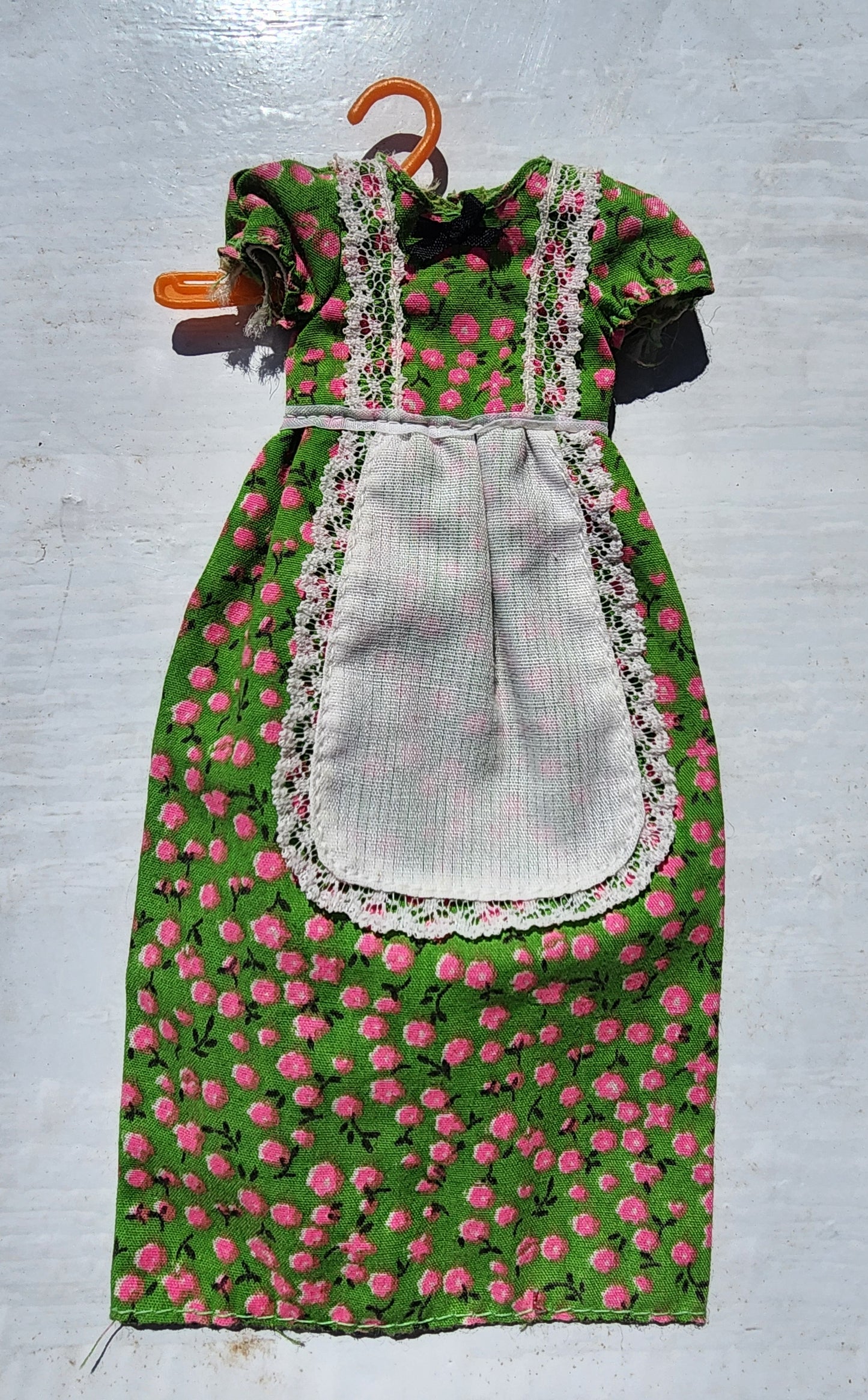 Small Vintage doll clothes aprox. 25 pieces with hangers