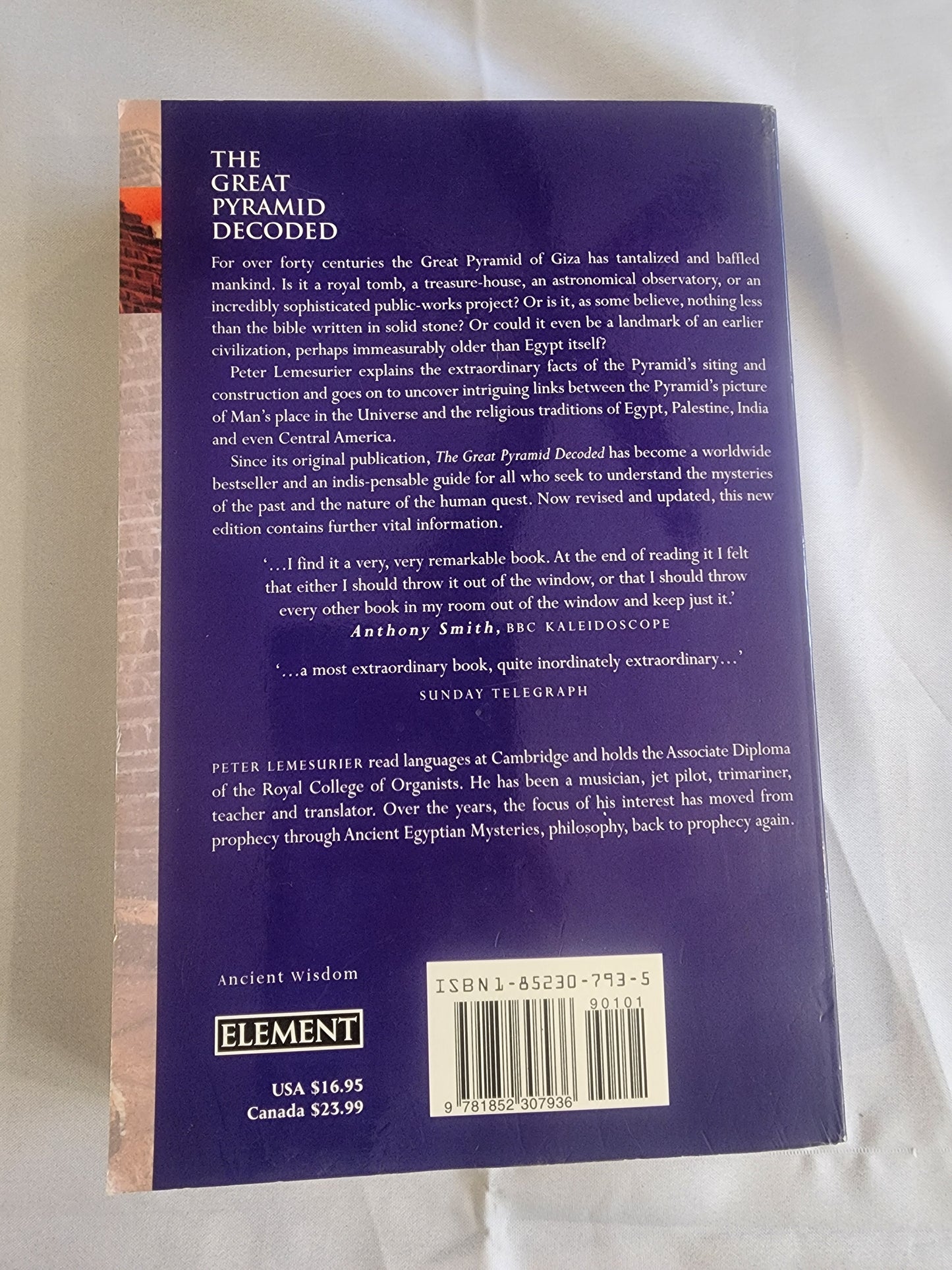 Great Pyramid Decoded by Peter Lemesurier PB Book 1998