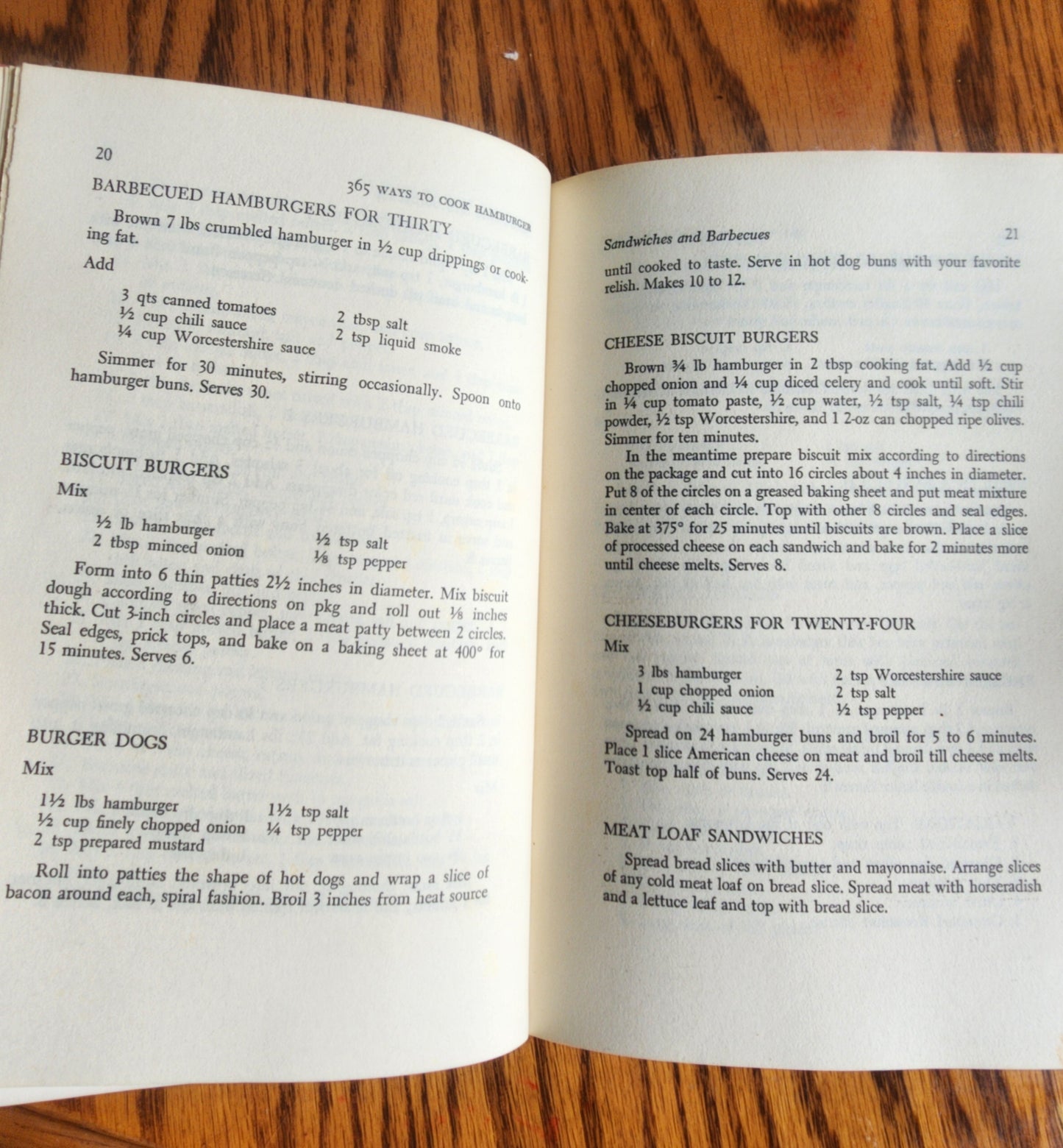 Vintage 365 ways to cook hamburger and other ground meat by Doyne Nickerson 1960