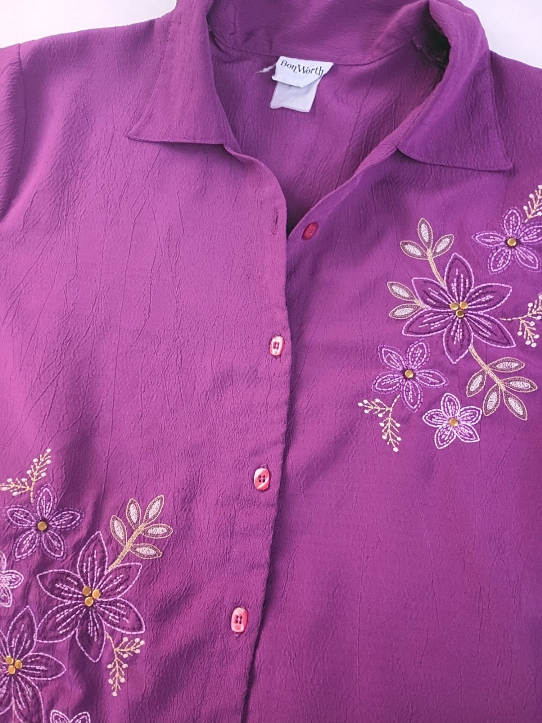 BonWorth 2-piece outfit in a vibrant purple shade. XL Petite