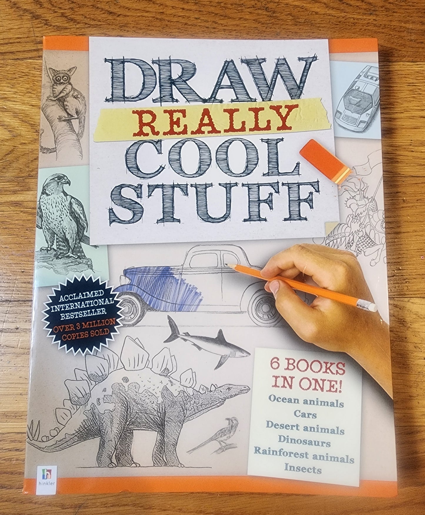 Draw Really Cool Stuff softcover  Art Book How to Draw Animals Cars Dinosaurs, etc..