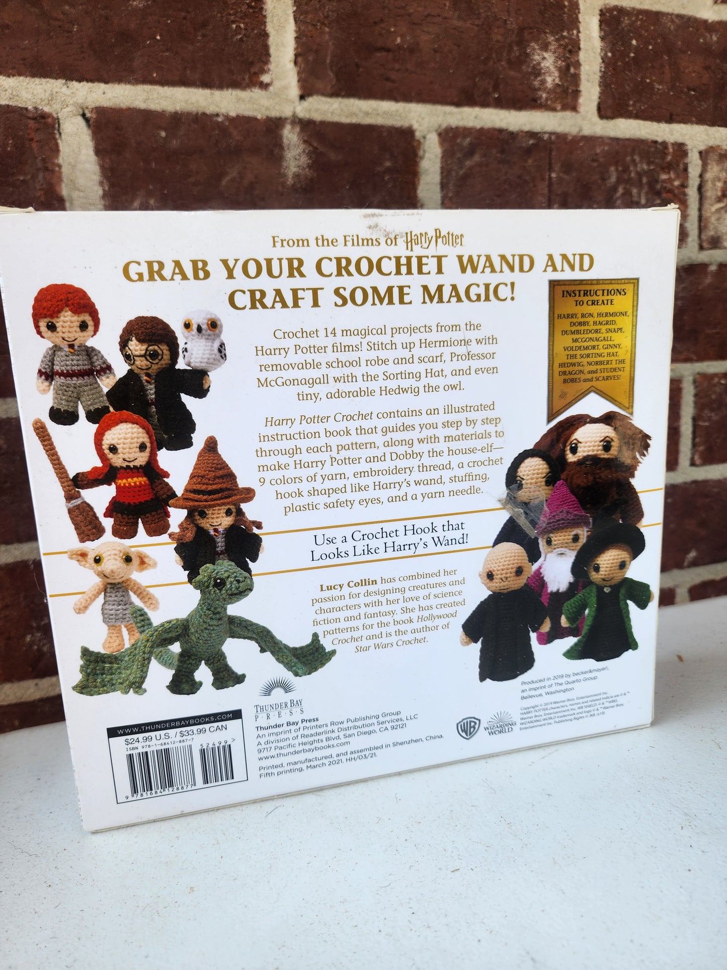Harry Potter crochet book & kit with yarn and pattern book,