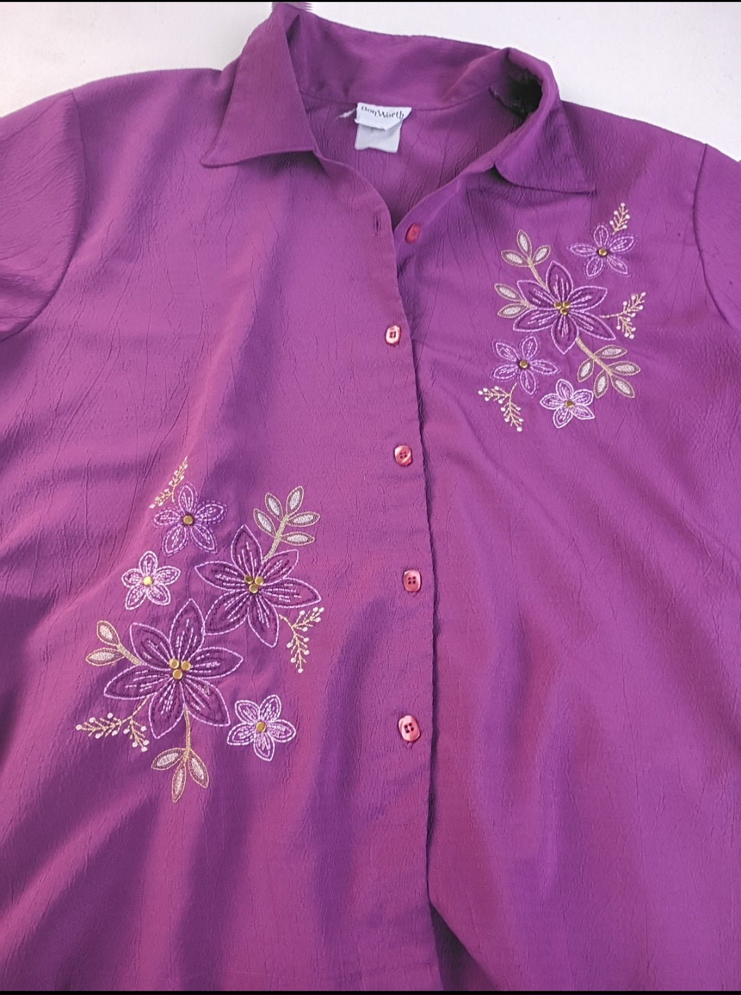 BonWorth 2-piece outfit in a vibrant purple shade. XL Petite