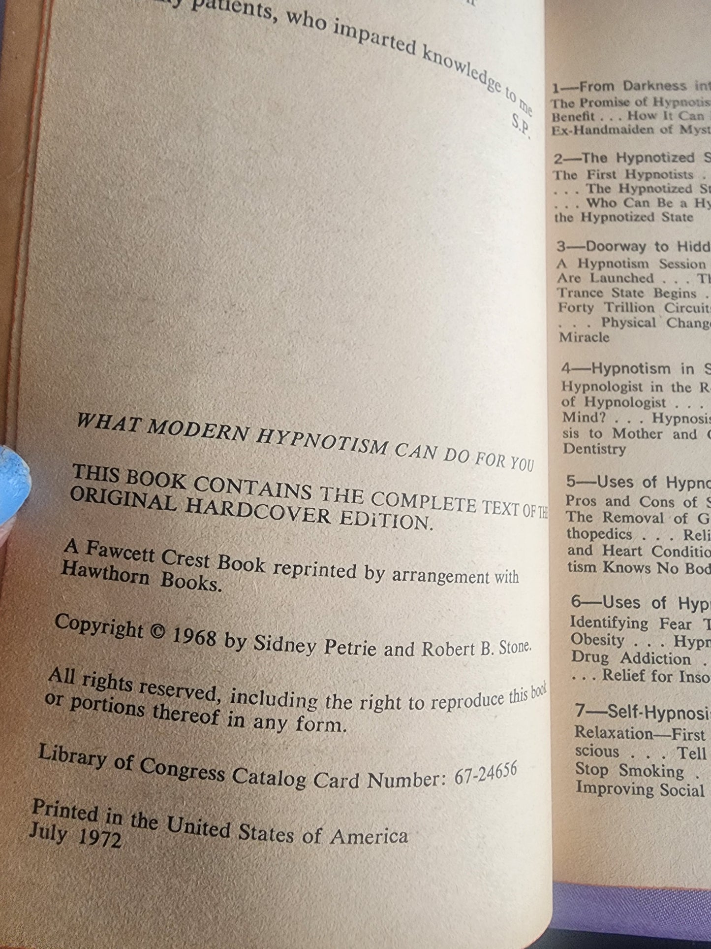 What Modern Hypnotism Can Do For You by Sidney Petrie (1972, Paperback) VTG