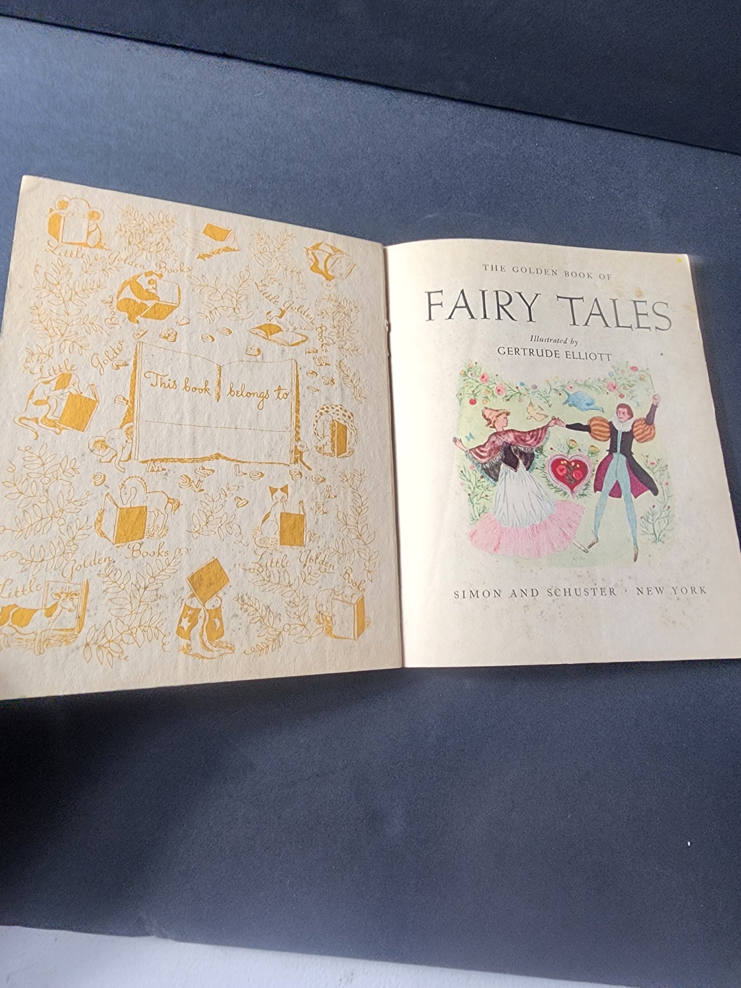 Vintage 1946 FIRST LITTLE FAIRY TALES A Little Golden Book