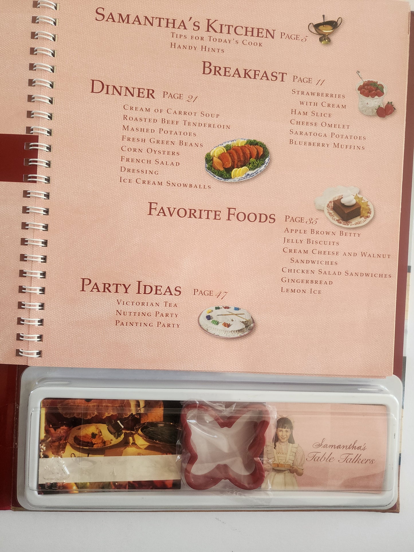 American Girl Samantha's Cooking Studio Complete Kit Recipes Parties