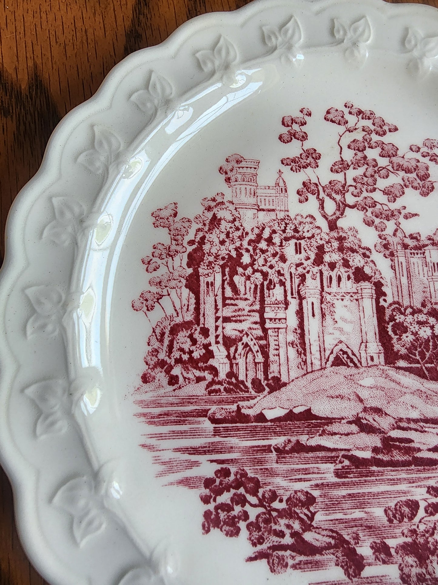 Taylor, Smith & Taylor (TS&T)  desert plate in the sought-after Pink Castle