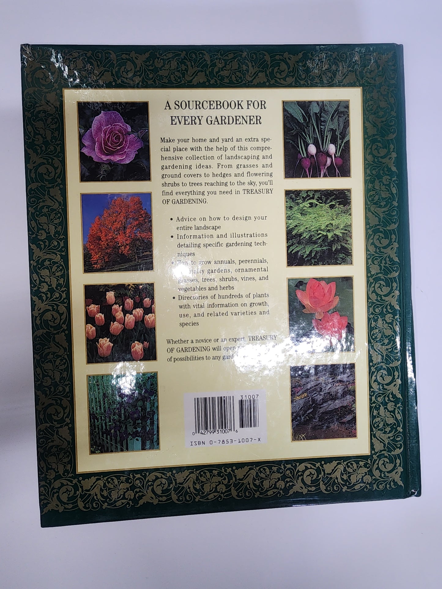 TREASURY OF GARDENING COLLECTOR BOOK ANNUALS PERENNIALS VEGIES HERBS LANDSCAPE