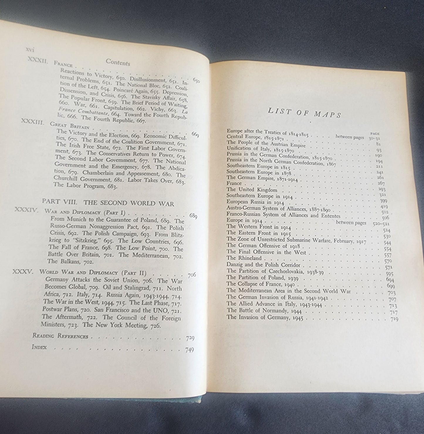 Europe Since 1815, Garrett and Godfrey HB 1947, History Book