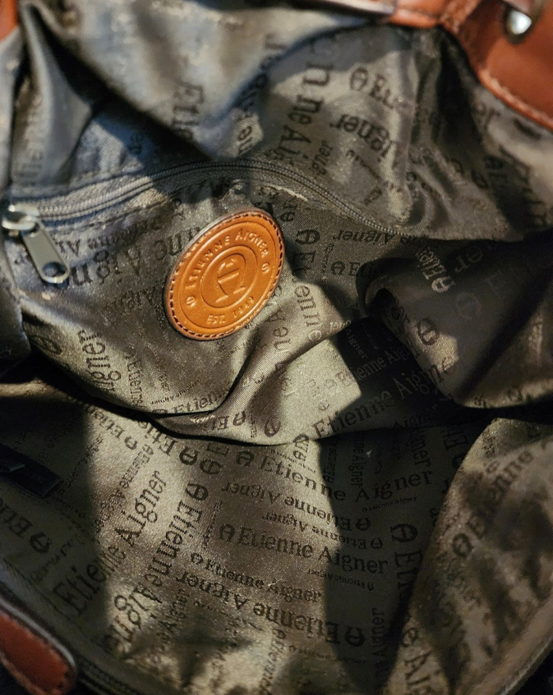 Vintage Etienne Aigner  Drawstring Bucket Bag Purse