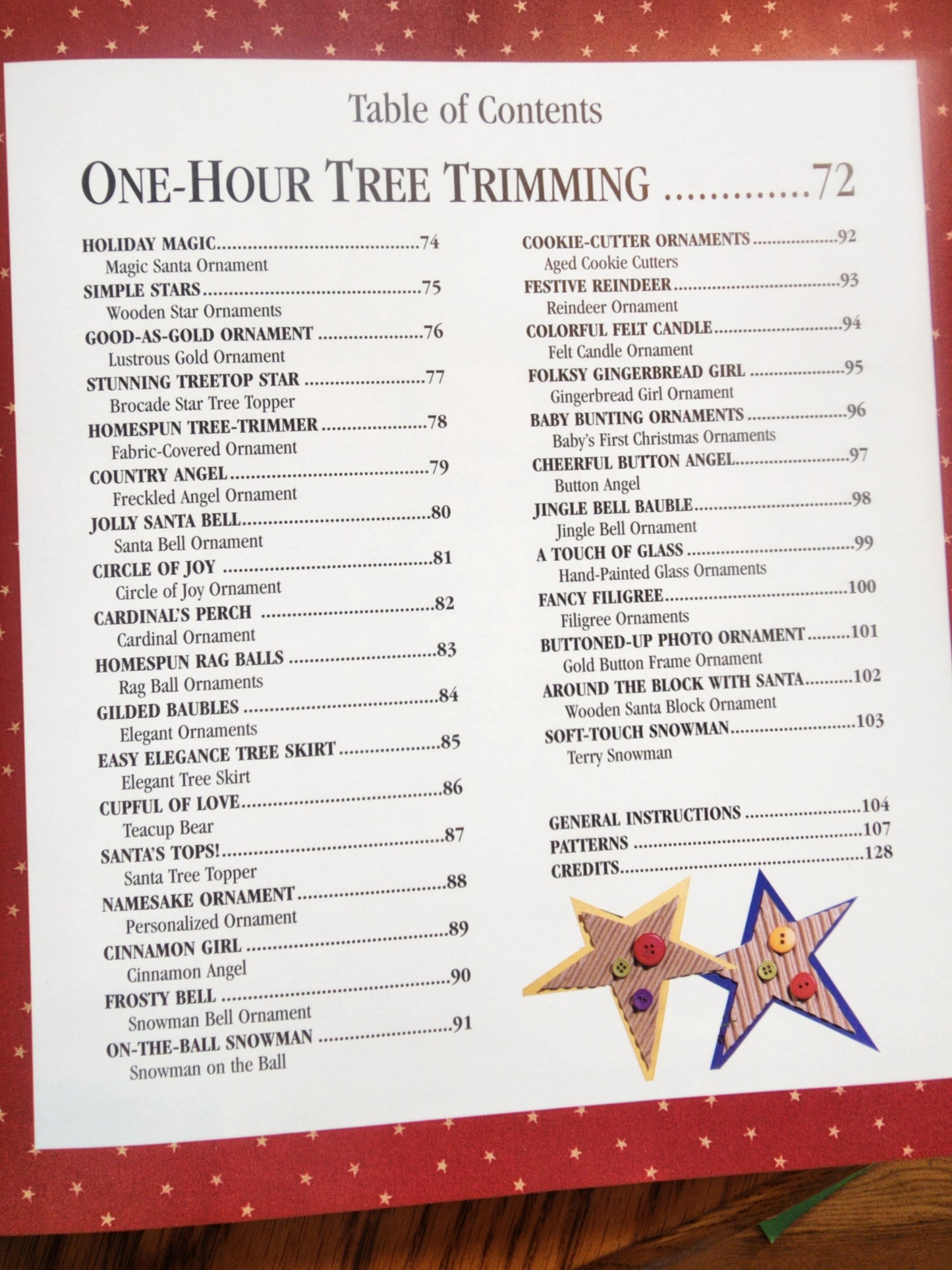 One-Hour Christmas Crafts - Leisure Arts Staff (1998, Hardcover Book)