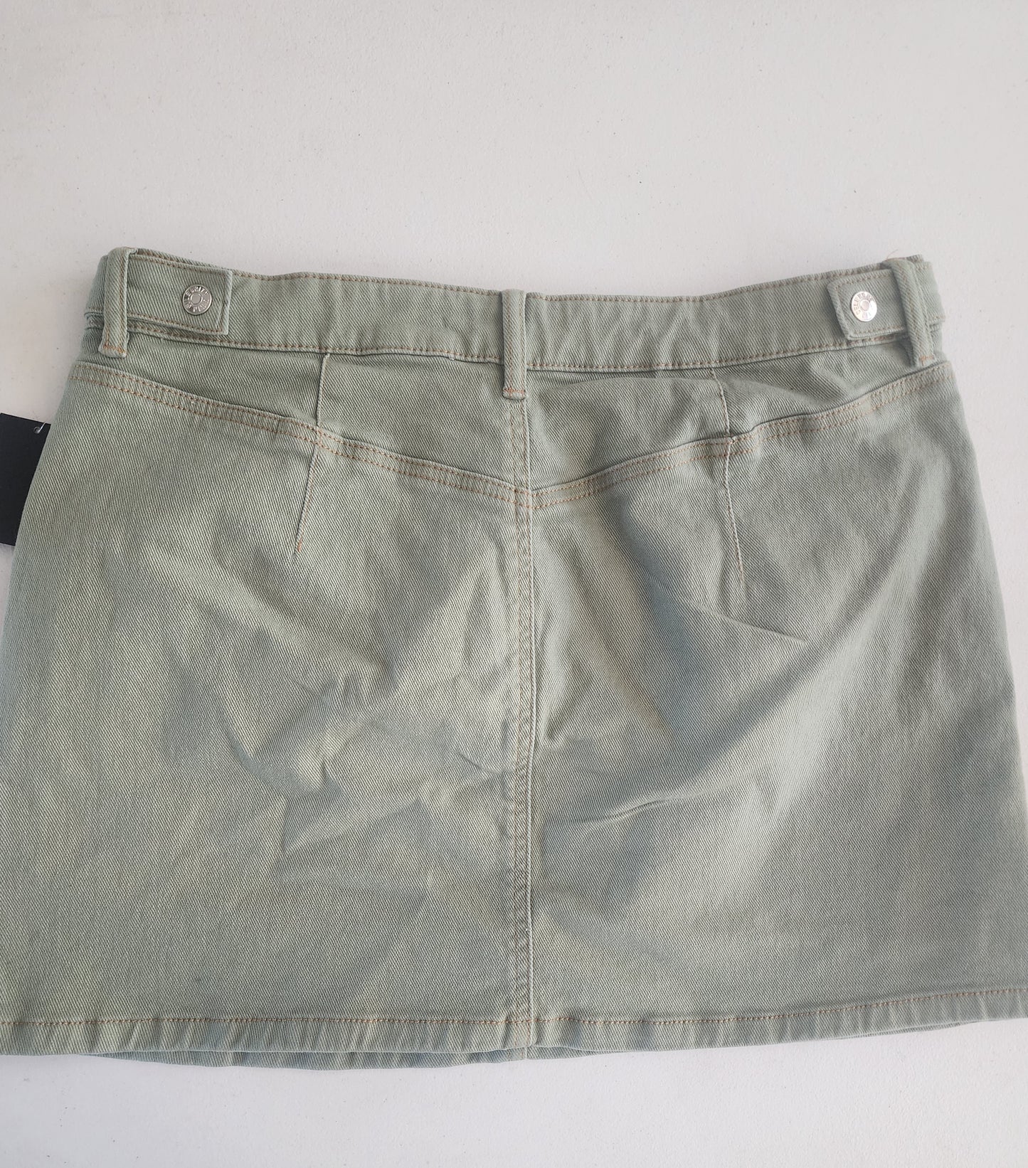 Women's New Green Denim Skirt 13/31 by Celebrity Pink 14.75" long waist 31"