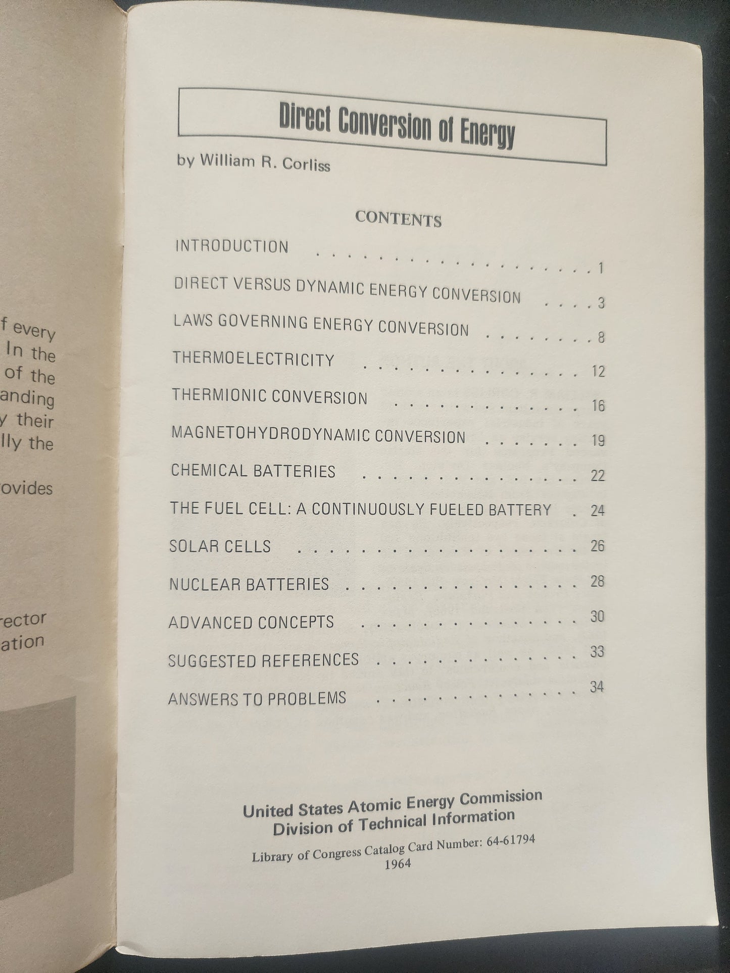 Cryogenic & Direct Conversation of Energy by US Atomic Energy Commission 1960s