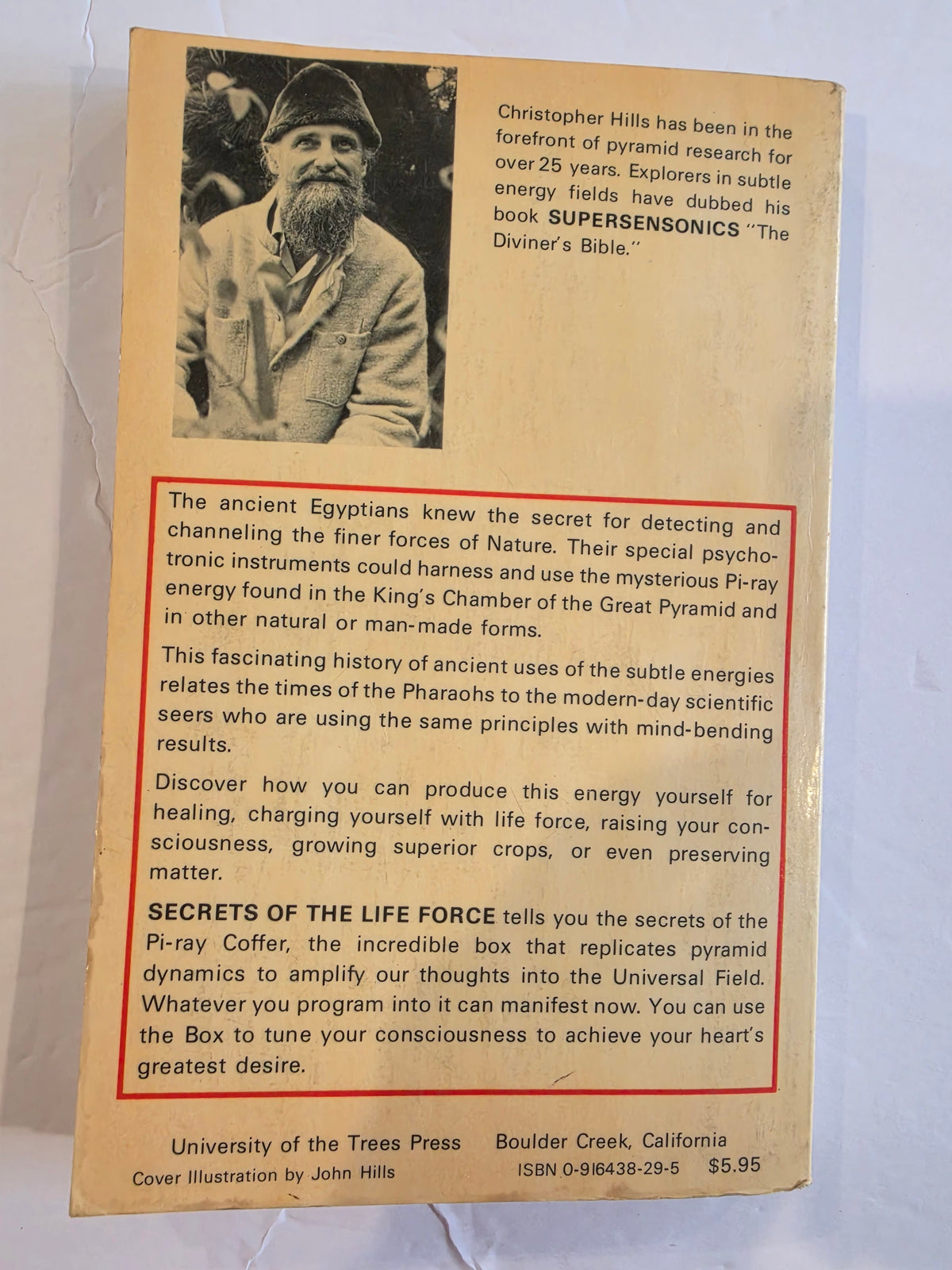 Secrets Of The Life Force Christopher Hills Rare Paperback book