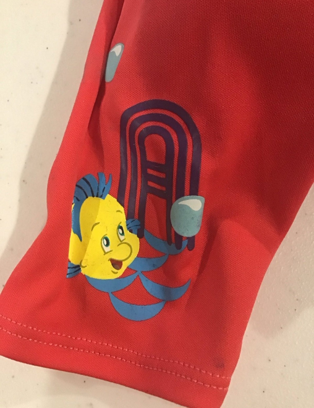 Disney Princess Ariel mermaid Purple Pink Swimsuit life Jacket Combo 3T-5 (35-50 lbs.)