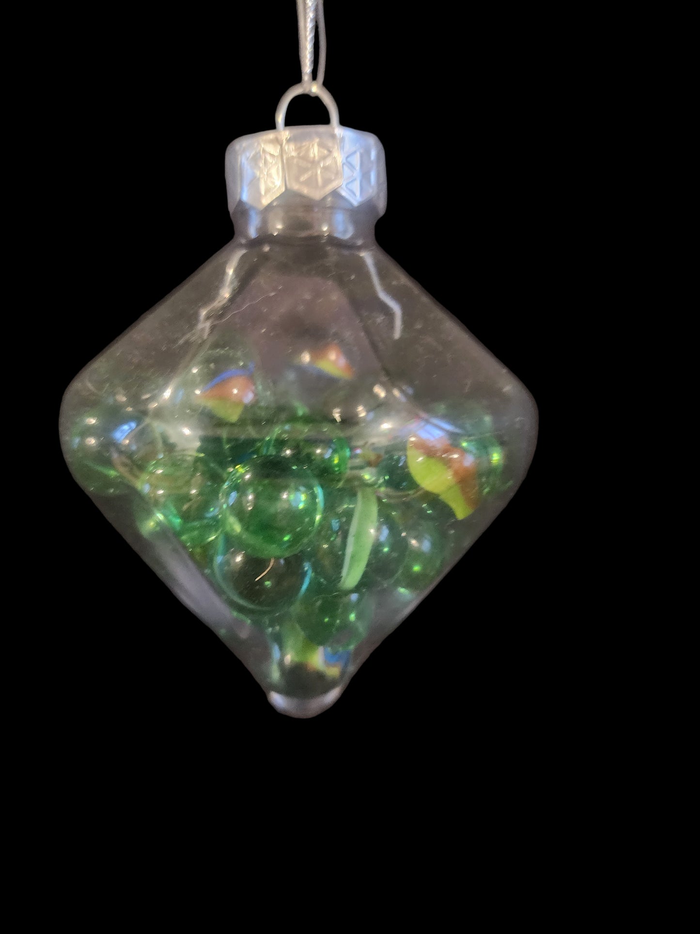 Nostalgic Vintage Marble-Filled Christmas Ornament