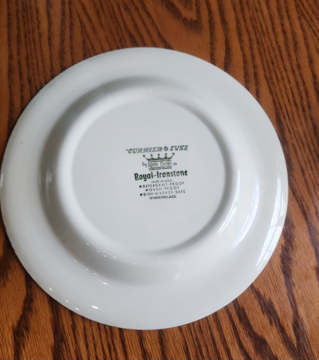 Beautiful Vintage CURRIER & IVES The Old Grist Mill Dinner Plate 10” Apr19_09:00