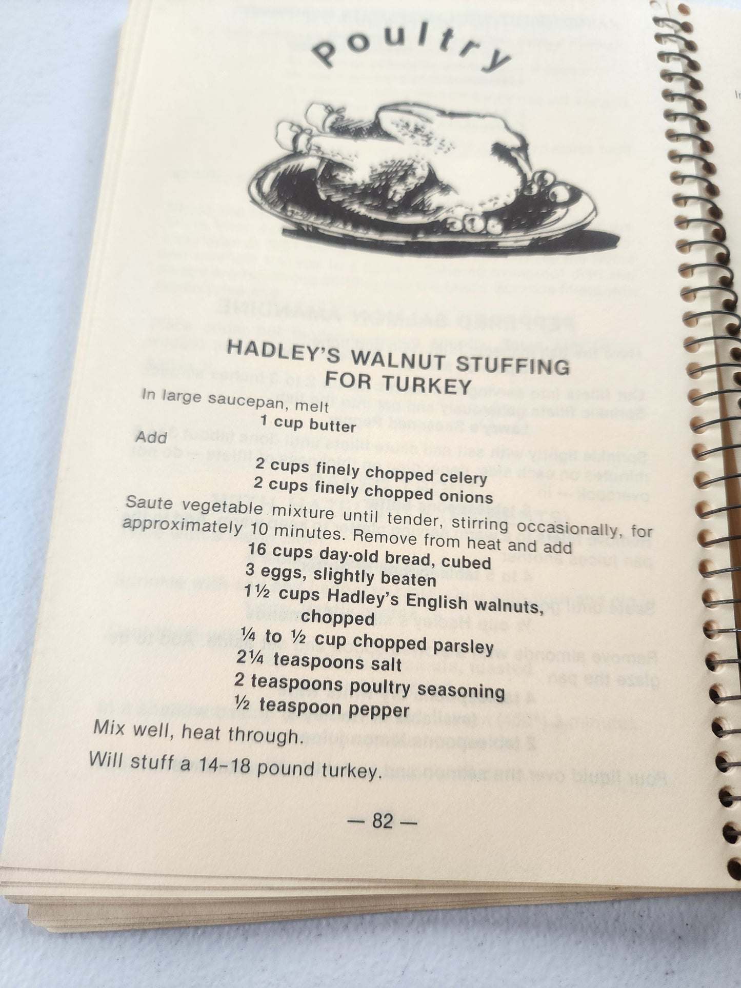 Hadley's Natural Foods Cookbook (1977 Vintage Paperback / Spiral Bound)