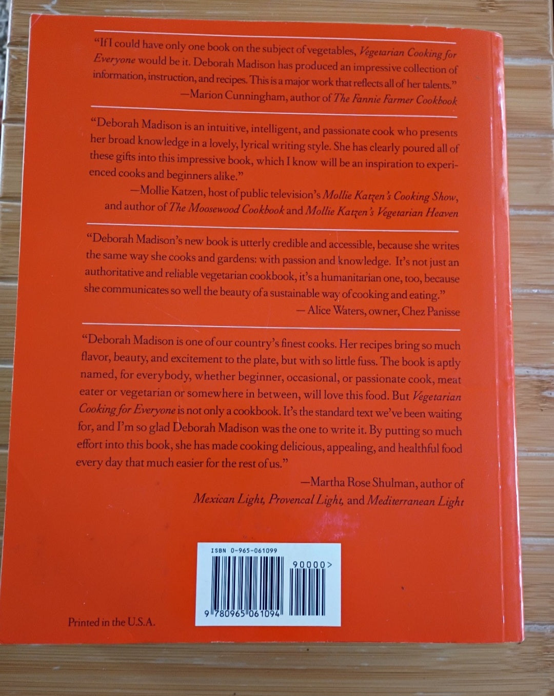 Deborah Madison's Vegetarian Cooking for Everyone Big Paperback Cookbook
