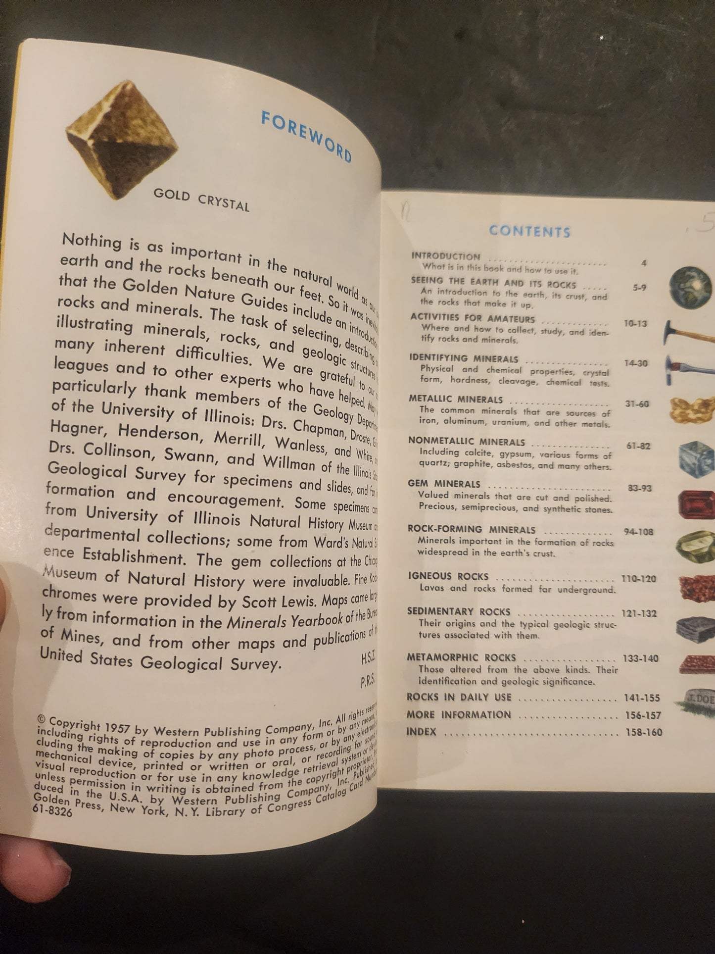 Rocks and Minerals: A Golden Nature Guide by Herbert S Zim 1957