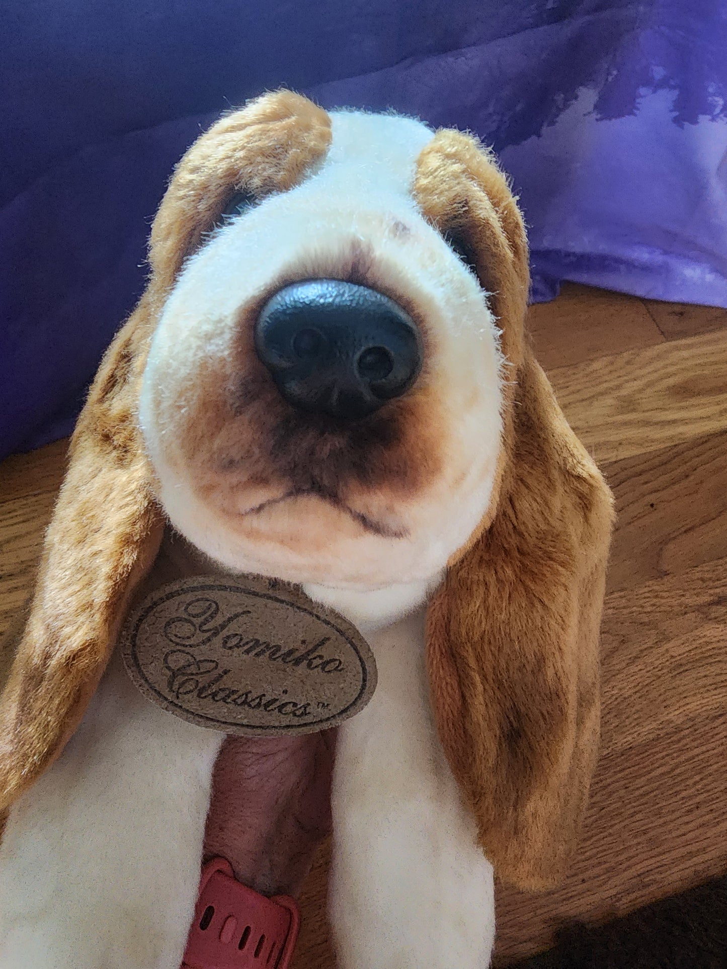 Russ Berrie Yomiko Classic Dog Plush Basset Hound Stuffed Animal Realistic 16"