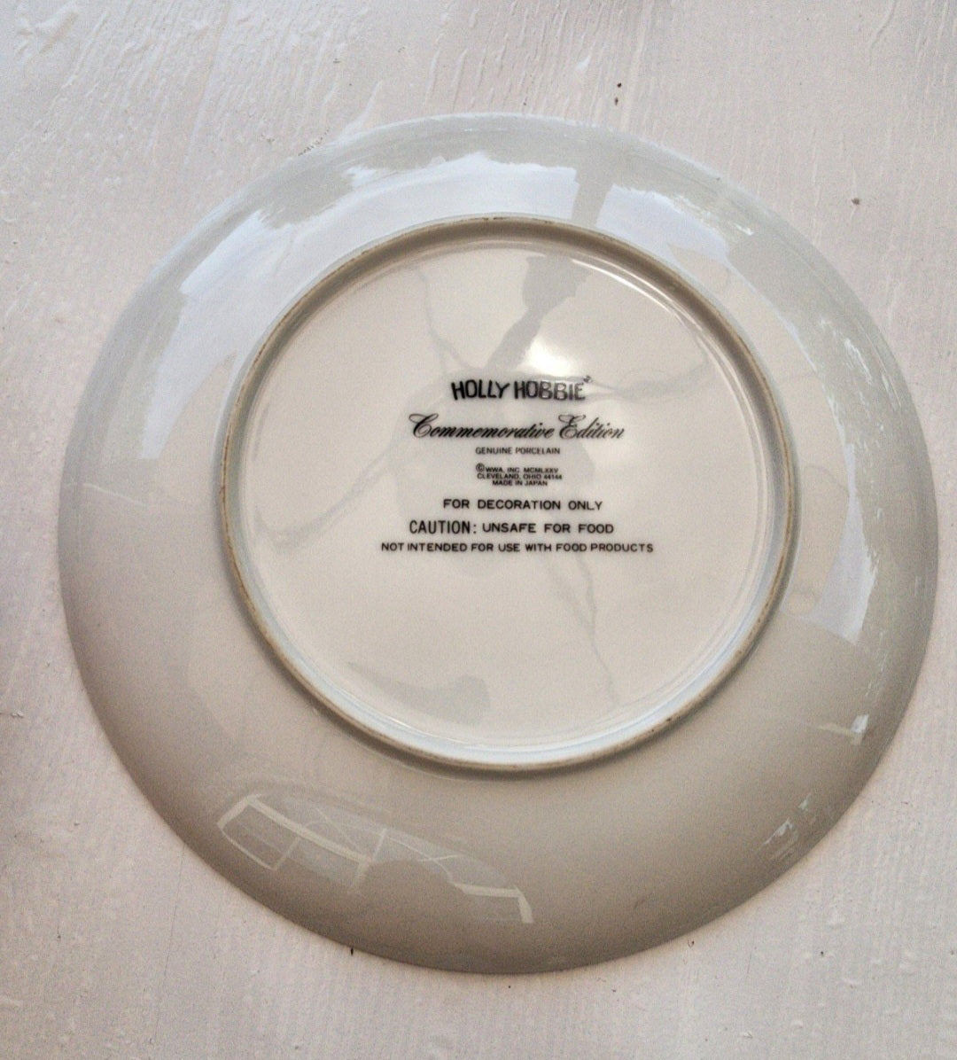 Holly Hobbie Mother's Day Porcelain Plate 1975 Commemorative  Edition