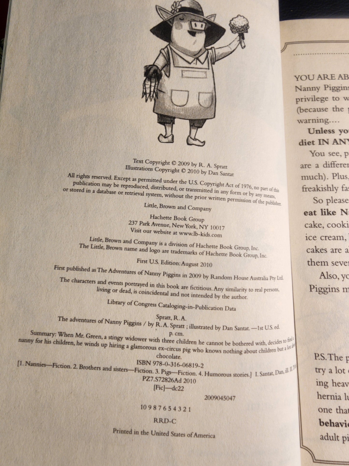 The Adventures of Nanny Piggins Hardcover Book for children