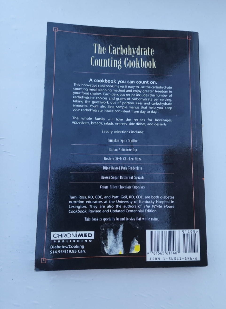 Carbohydrate Counting Cookbook by Ross &  Geil (1998, PB for diabetics