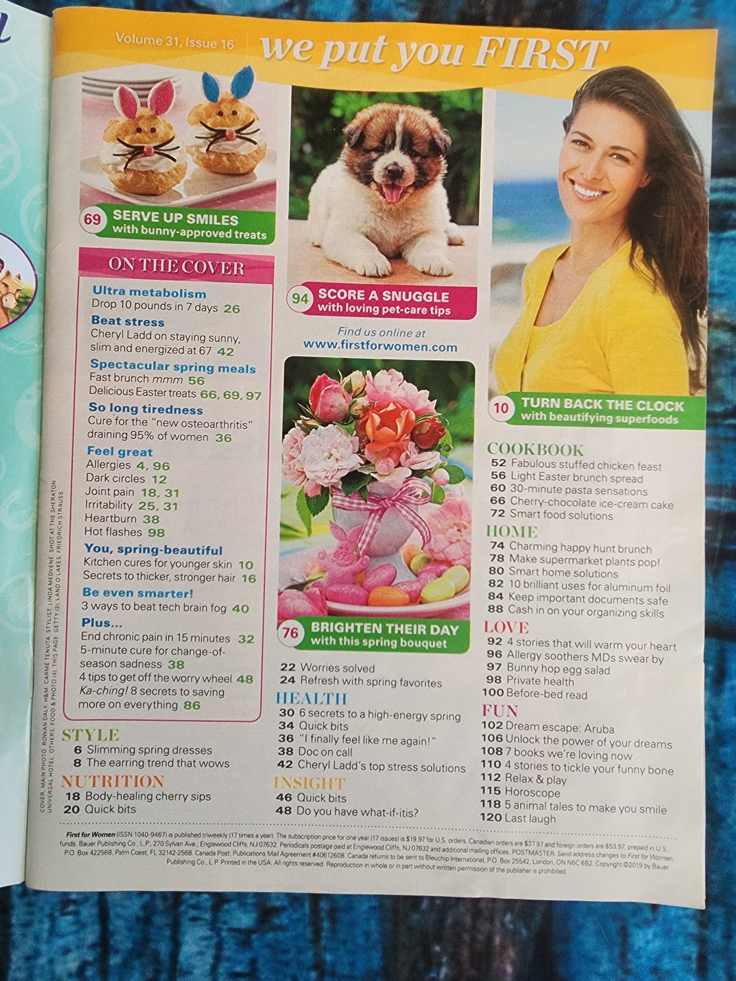 First for Women April 2019 featuring  Ultra Metabolism