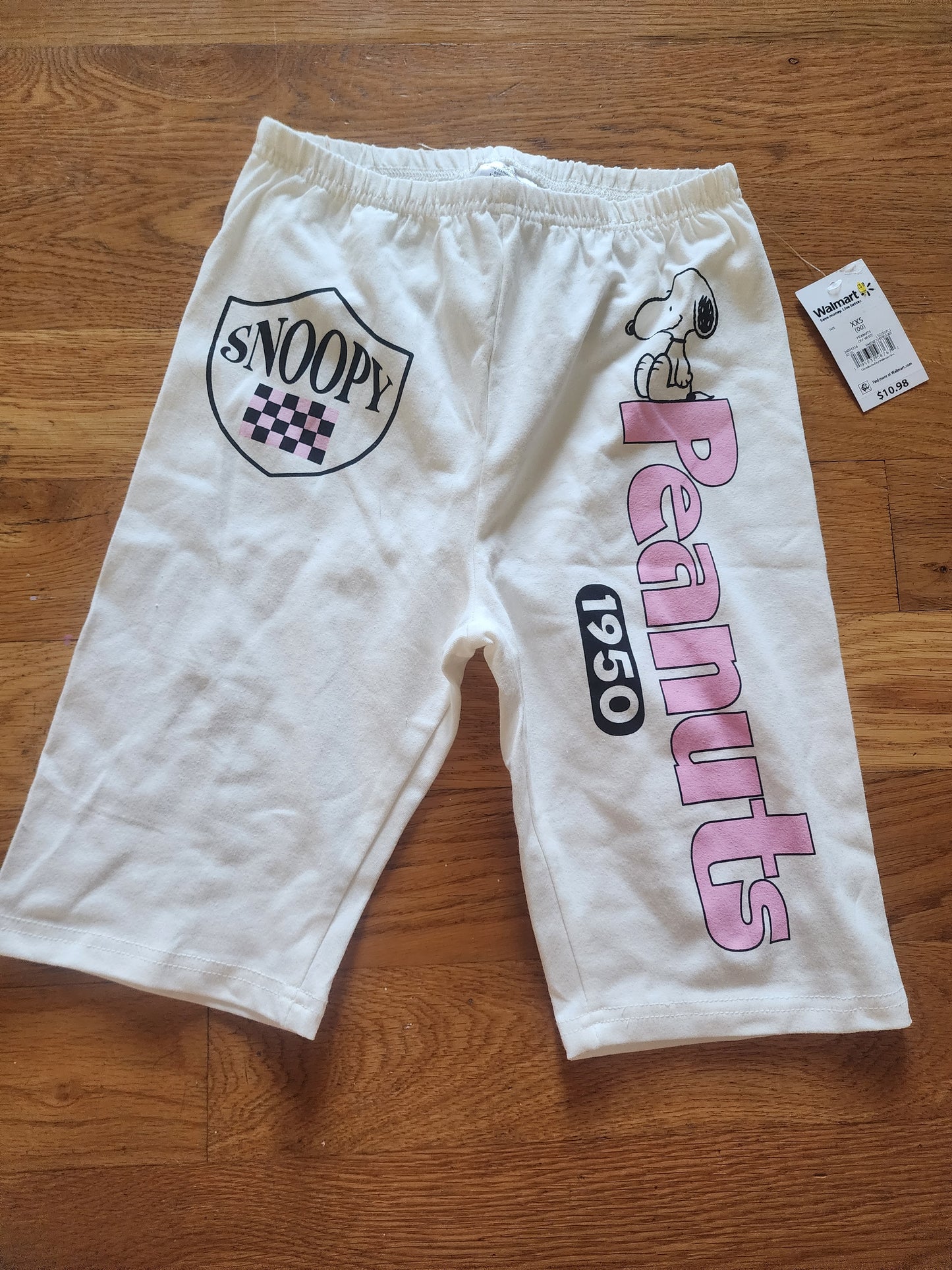 New Snoopy Peanuts off white shorts XXS 0