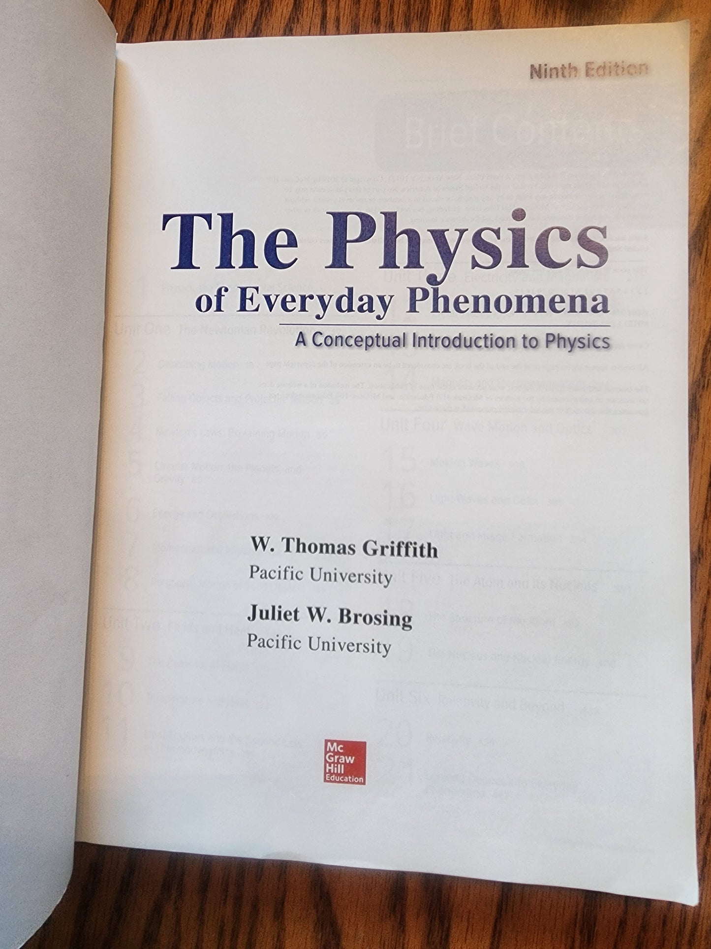 The Physics of Everyday Phenomena 9th Edition International Edition by Griffith